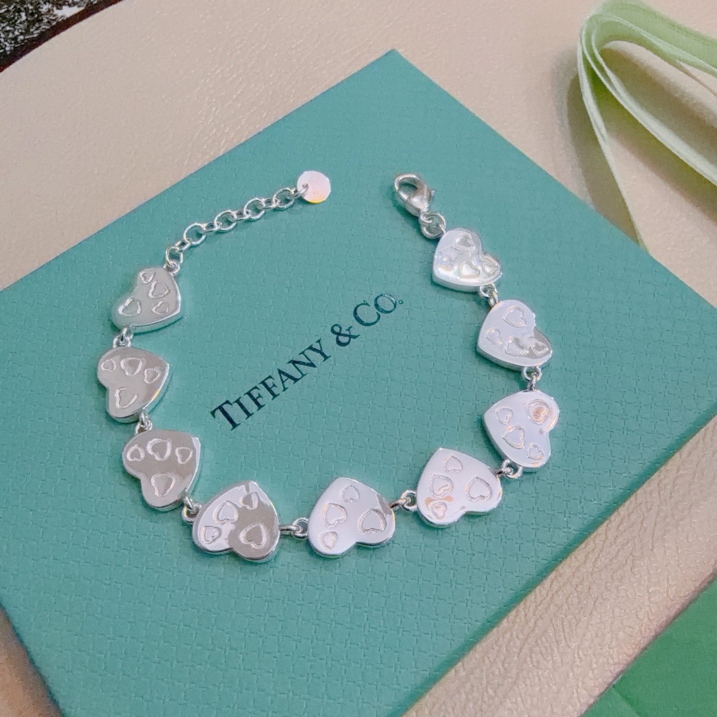 蒂芙尼手链🩵 TIFFNY&CO. 专柜精工银版本手链   明星同款 复古做旧风 原版复刻 纯手工打造 