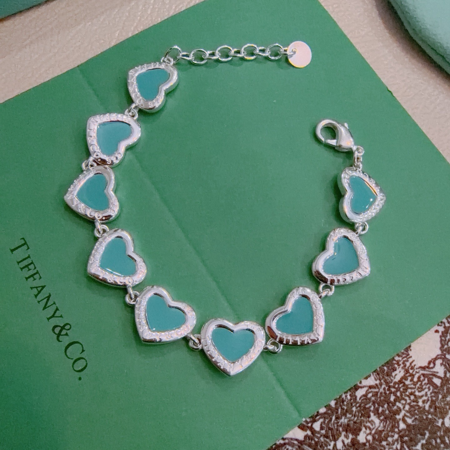 蒂芙尼手链🩵 TIFFNY&CO. 专柜精工银版本手链   明星同款 复古做旧风 原版复刻 纯手工打造 