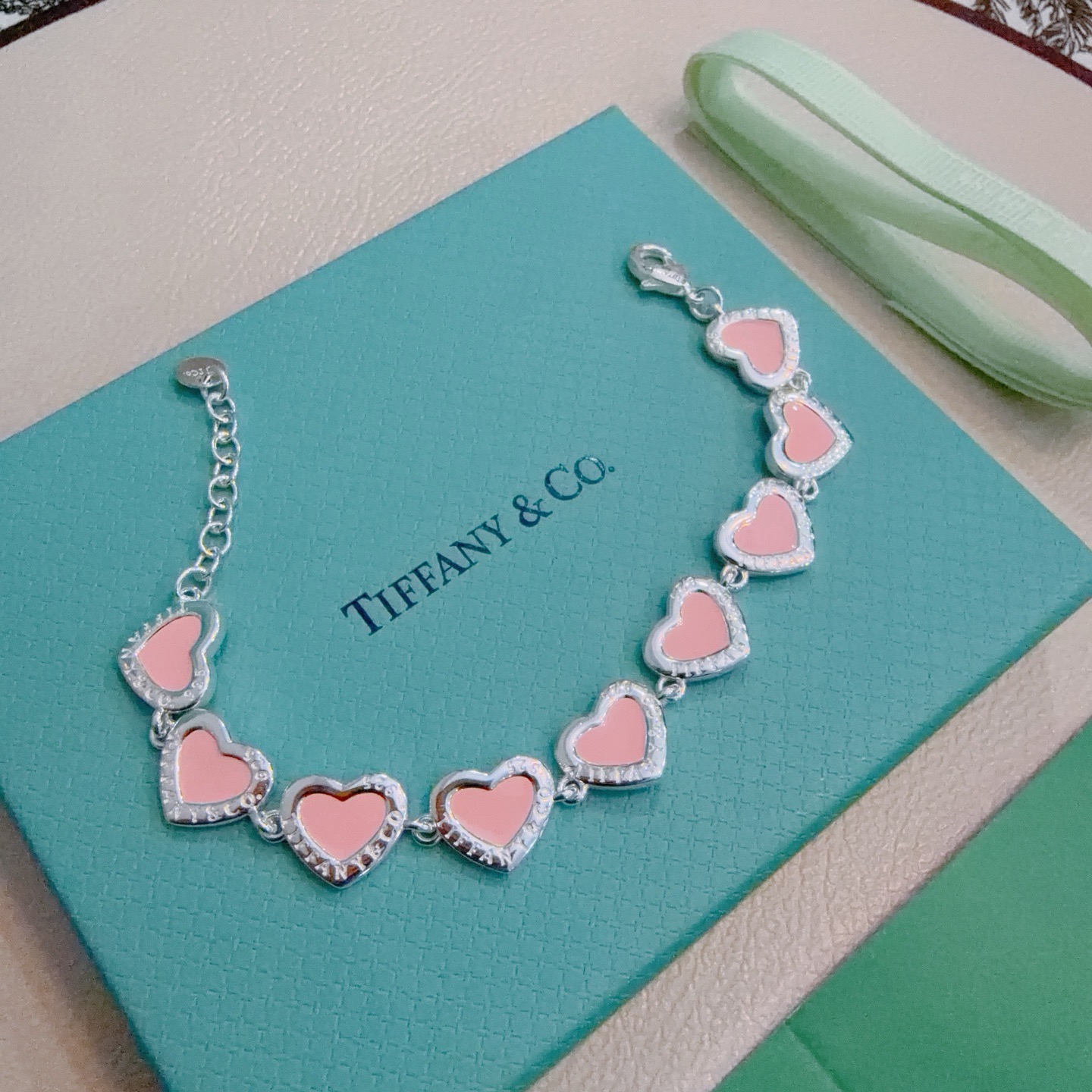 蒂芙尼手链🩵 TIFFNY&CO. 专柜精工银版本手链   明星同款 复古做旧风 原版复刻 纯手工打造 