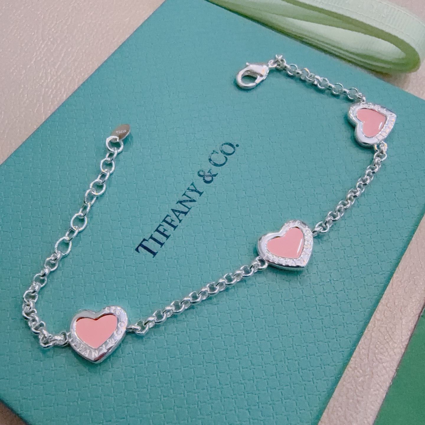 蒂芙尼手链🩵 TIFFNY&CO. 专柜精工银版本手链   明星同款 复古做旧风 原版复刻 纯手工打造 