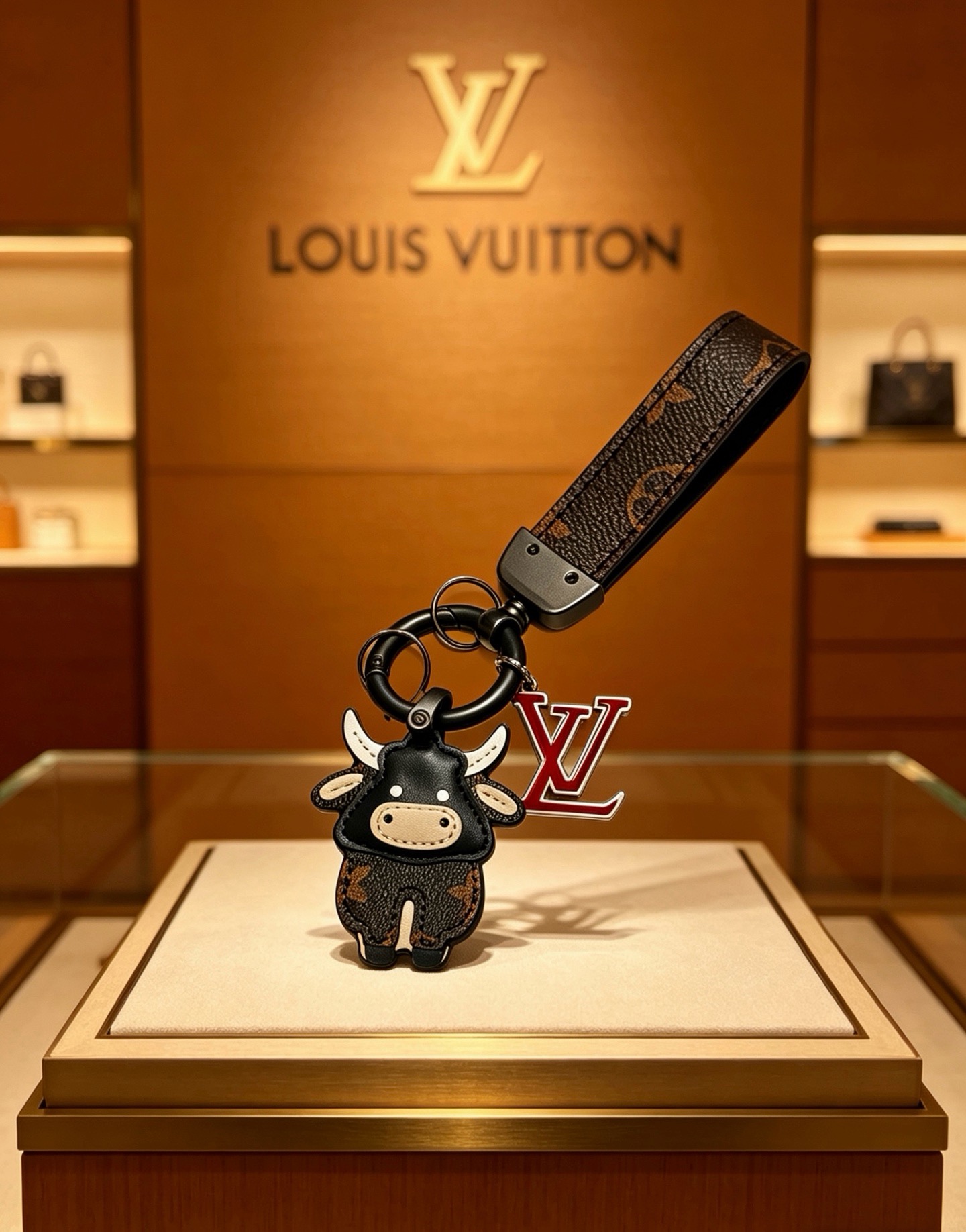 新品发布LV钥匙扣 lv包包扣 最新款包包挂饰档次更高明星同款Anger Forest系列经典款联名设计