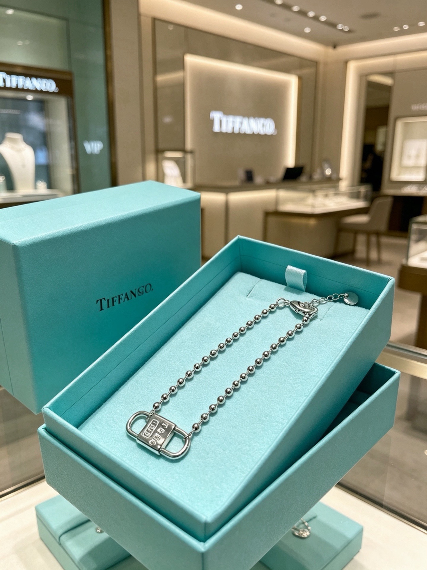 蒂芙尼手链🩵 TIFFNY&CO. 专柜精工银版本手链   明星同款 复古做旧风 原版复刻 纯手工打造 