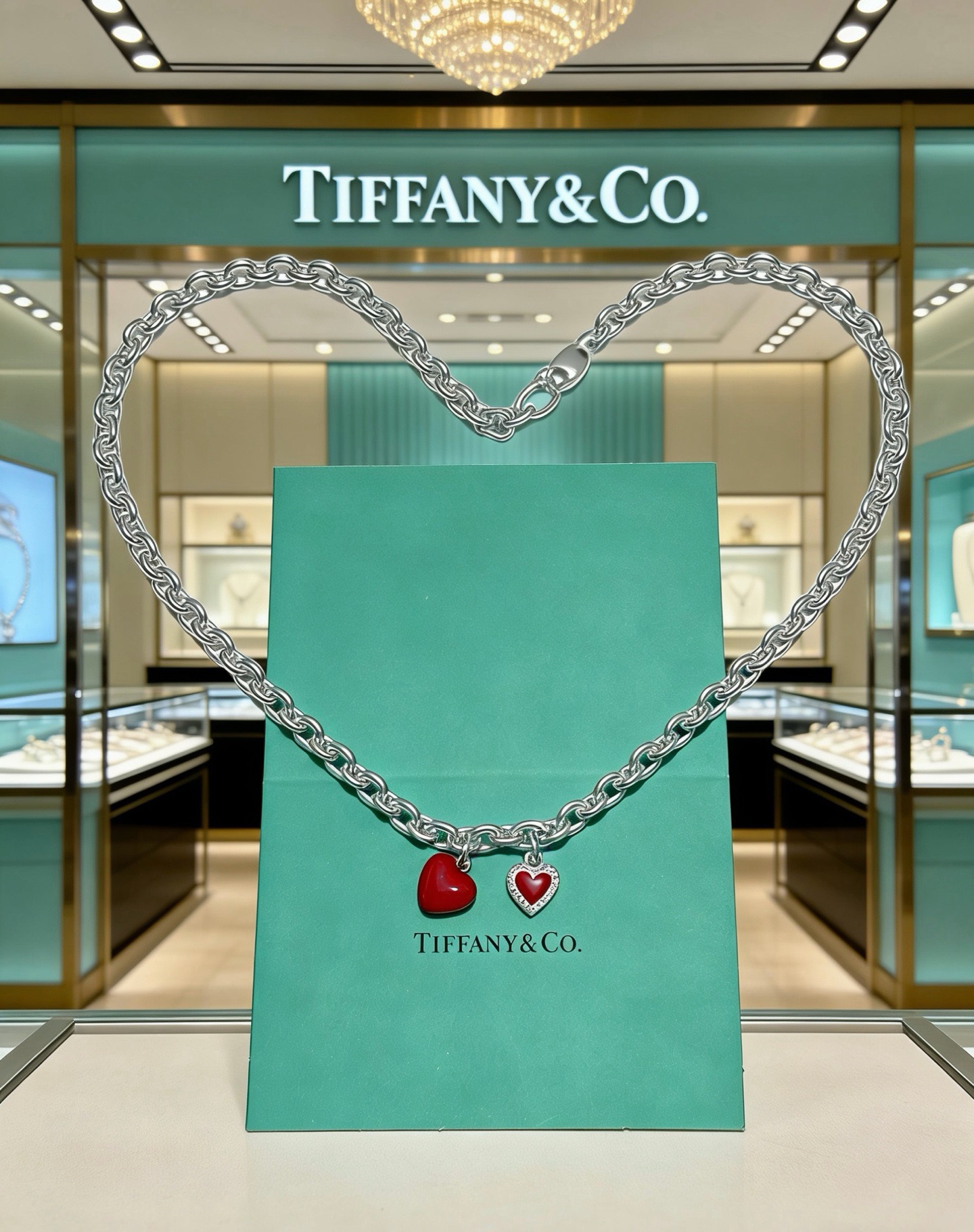 蒂芙尼项链🩵 TIFFNY&CO. 专柜精工银版本   明星同款 复古做旧风 原版复刻 纯手工打造 ～正