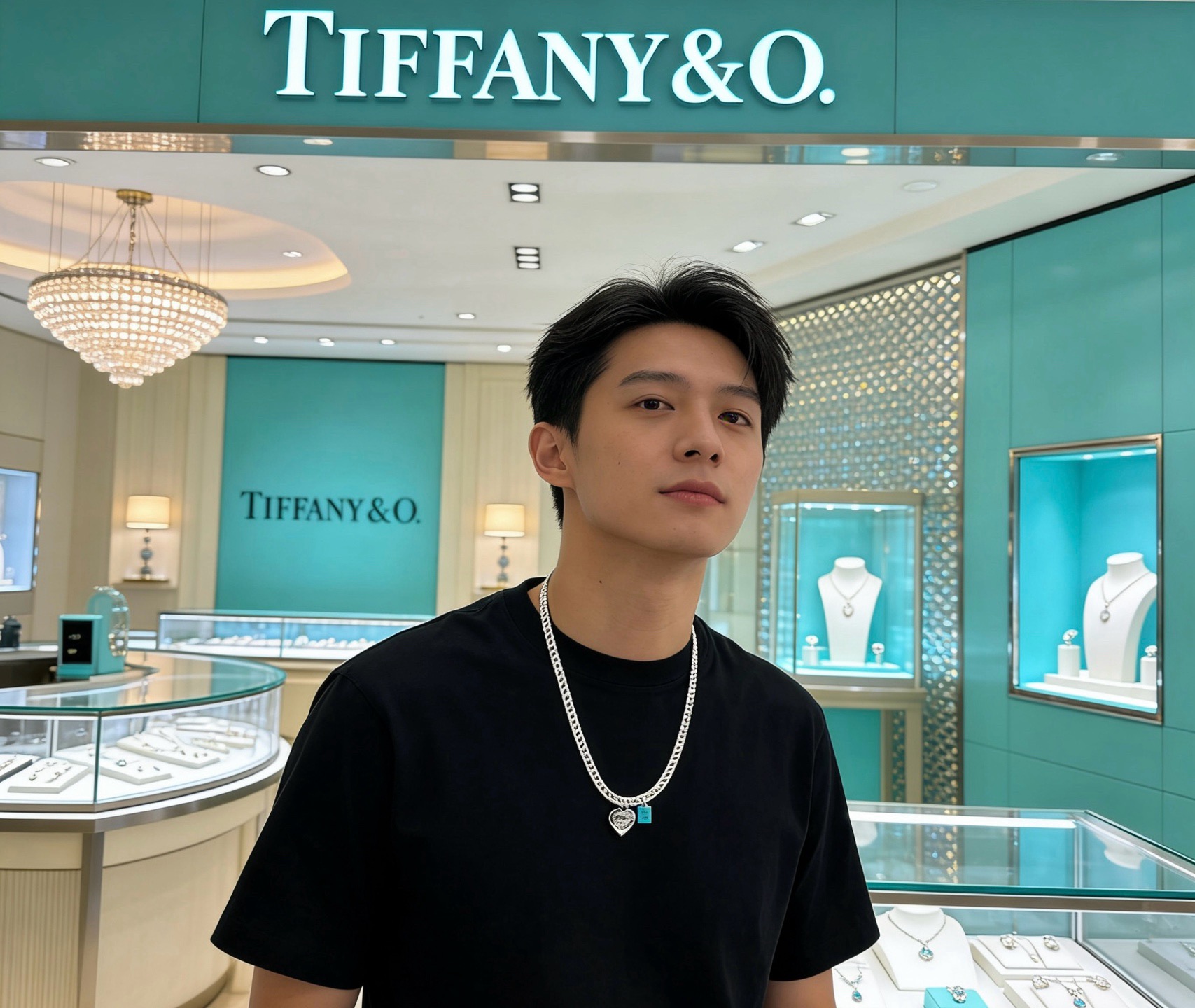 蒂芙尼项链🩵 TIFFNY&CO. 专柜精工银版本   明星同款 复古做旧风 原版复刻 纯手工打造 ～正