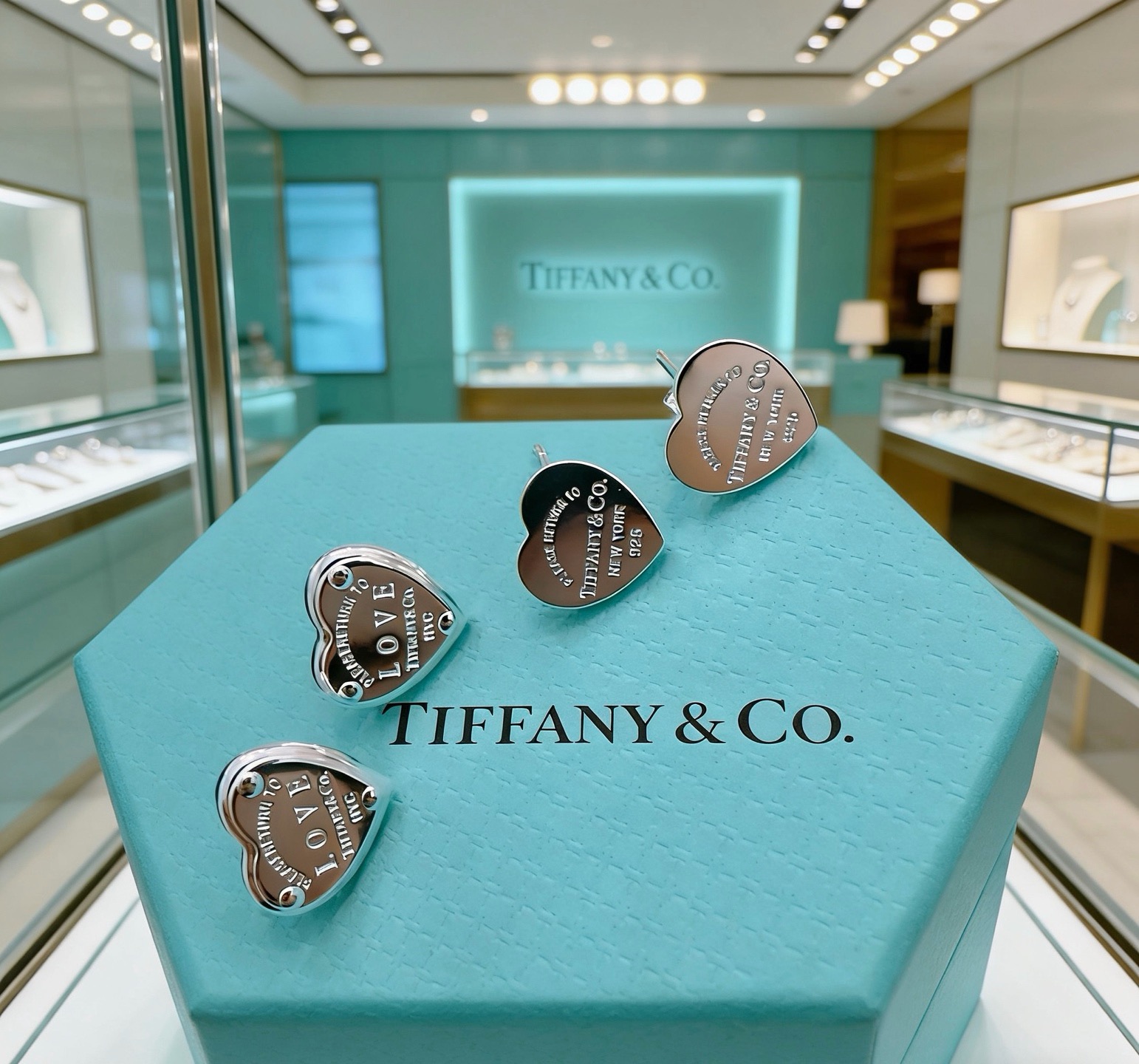 👑新款爱心耳钉 Return to Tiffany™ 系列灵感源自 1969 年问世的标志性钥匙扣，经典