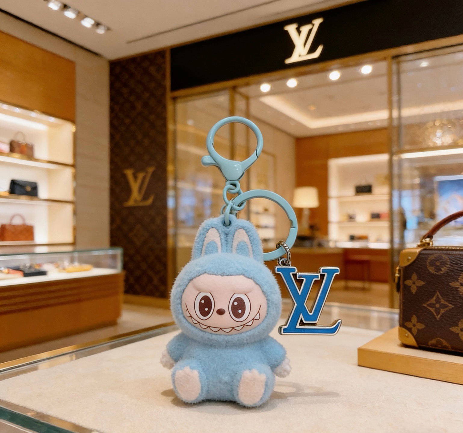 新品拉布布LV联名钥匙扣 lv包包扣 最新款包包挂饰档次更高明星同款Anger Forest系列经典款联