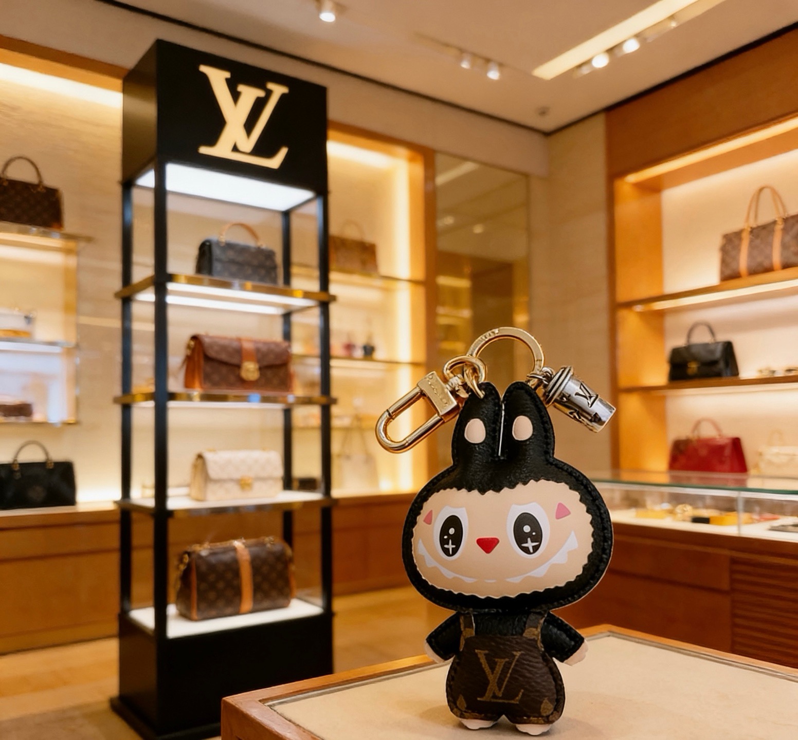新品发布LV钥匙扣 lv包包扣 最新款包包挂饰档次更高明星同款Anger Forest系列经典款联名设计