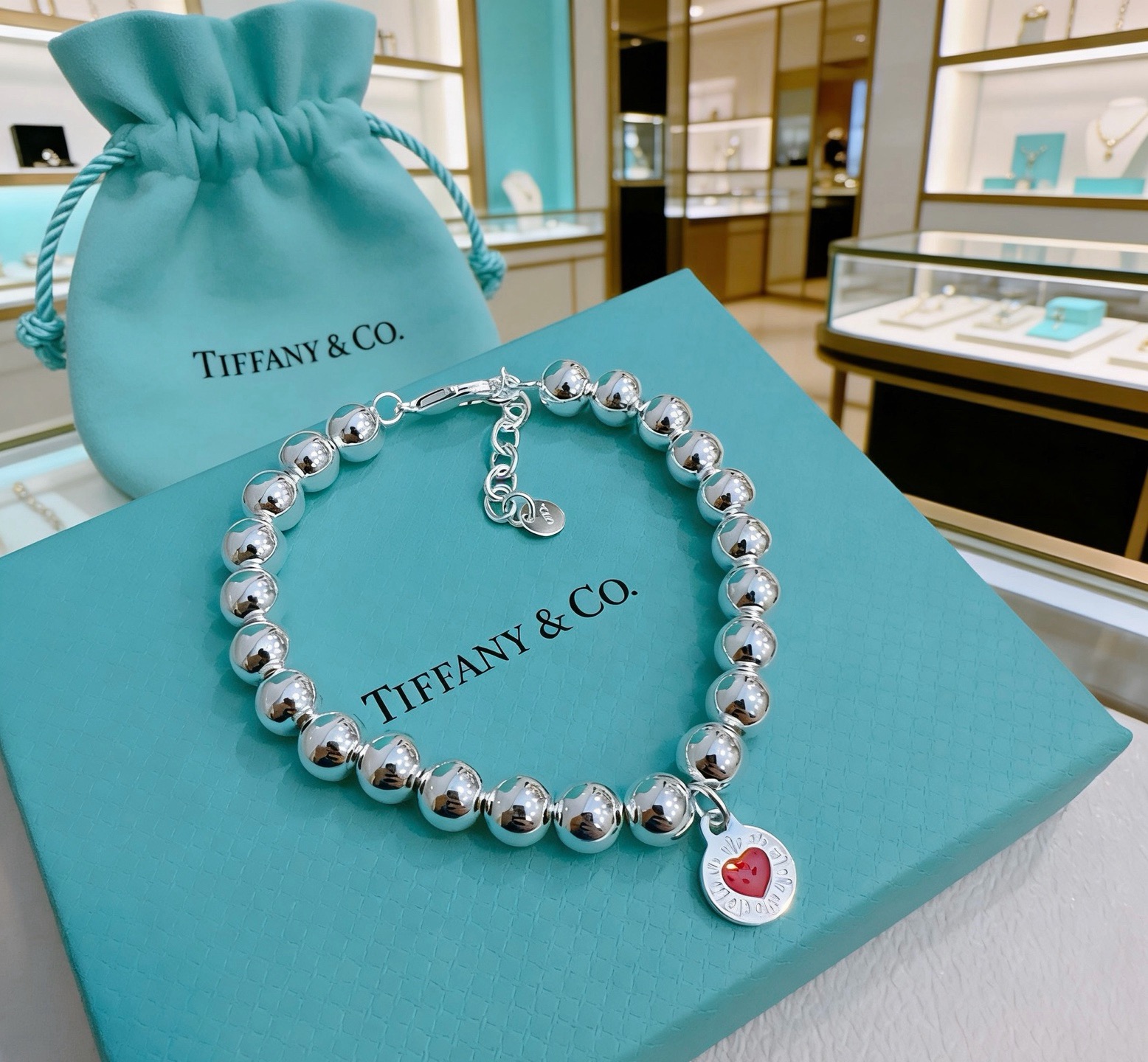 蒂芙尼手链🩵 TIFFNY&CO. 专柜精工银版本手链   明星同款 复古做旧风 原版复刻 纯手工打造 