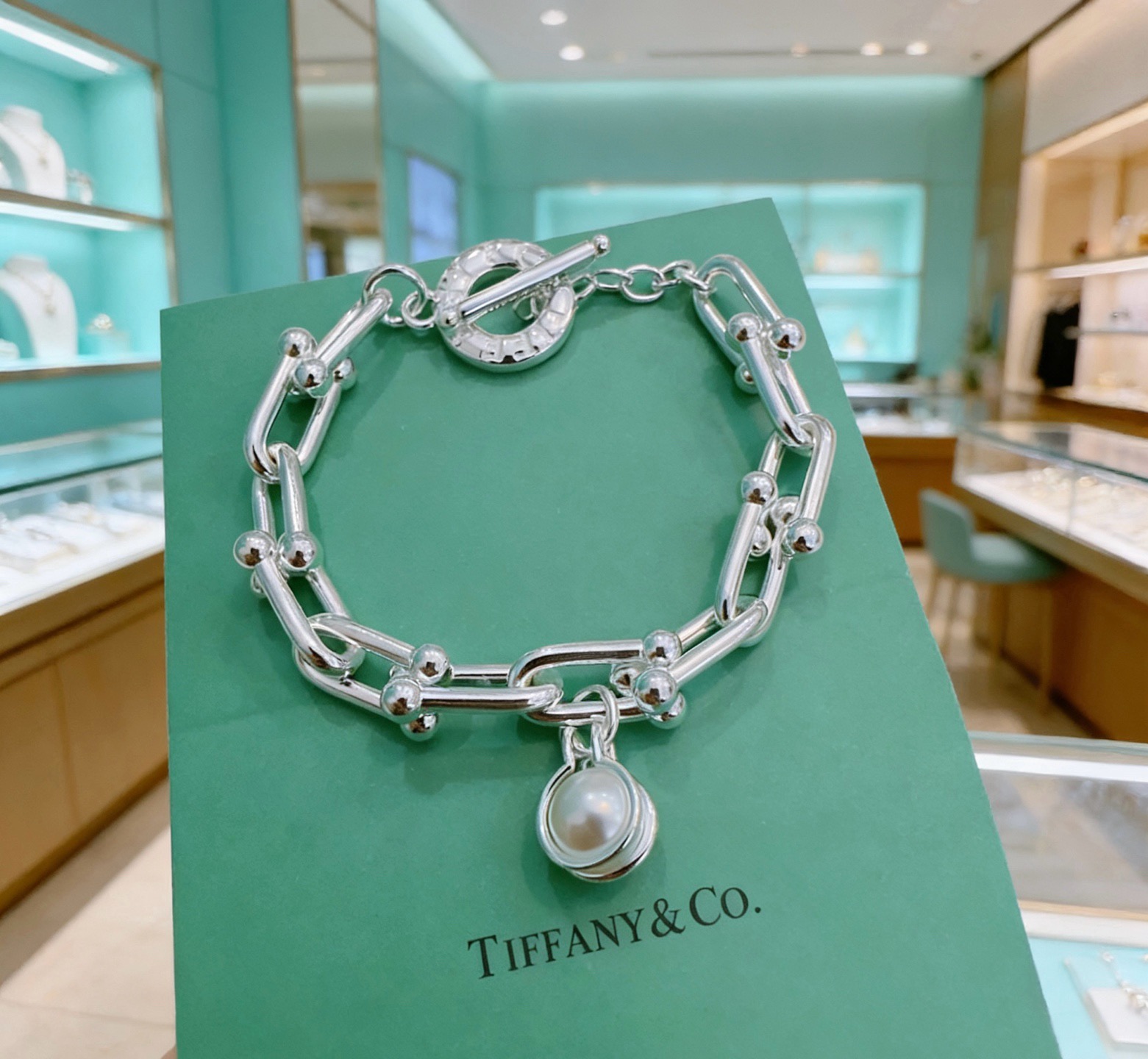 蒂芙尼手链🩵 TIFFNY&CO. 专柜精工银版本手链   明星同款 复古做旧风 原版复刻 纯手工打造 