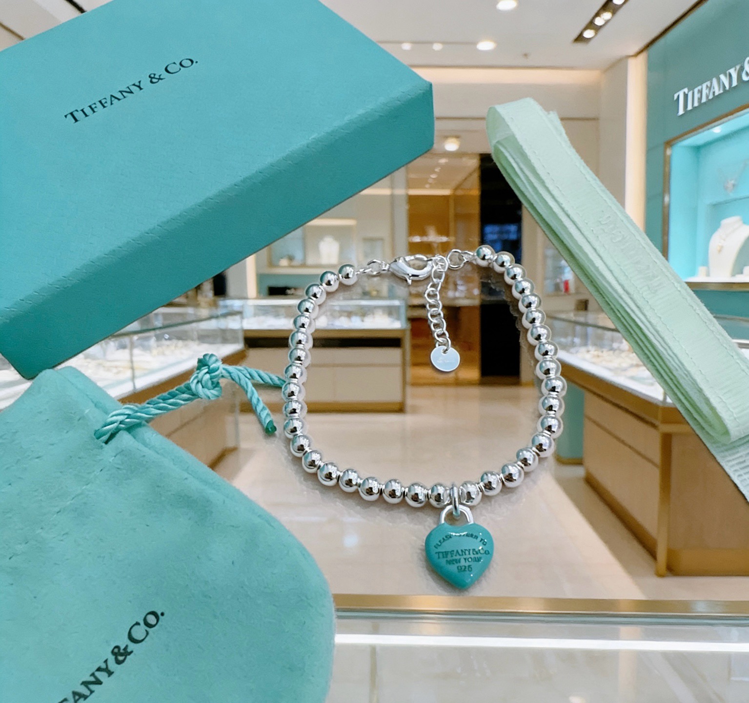 蒂芙尼手链🩵 TIFFNY&CO. 专柜精工银版本手链   明星同款 复古做旧风 原版复刻 纯手工打造 