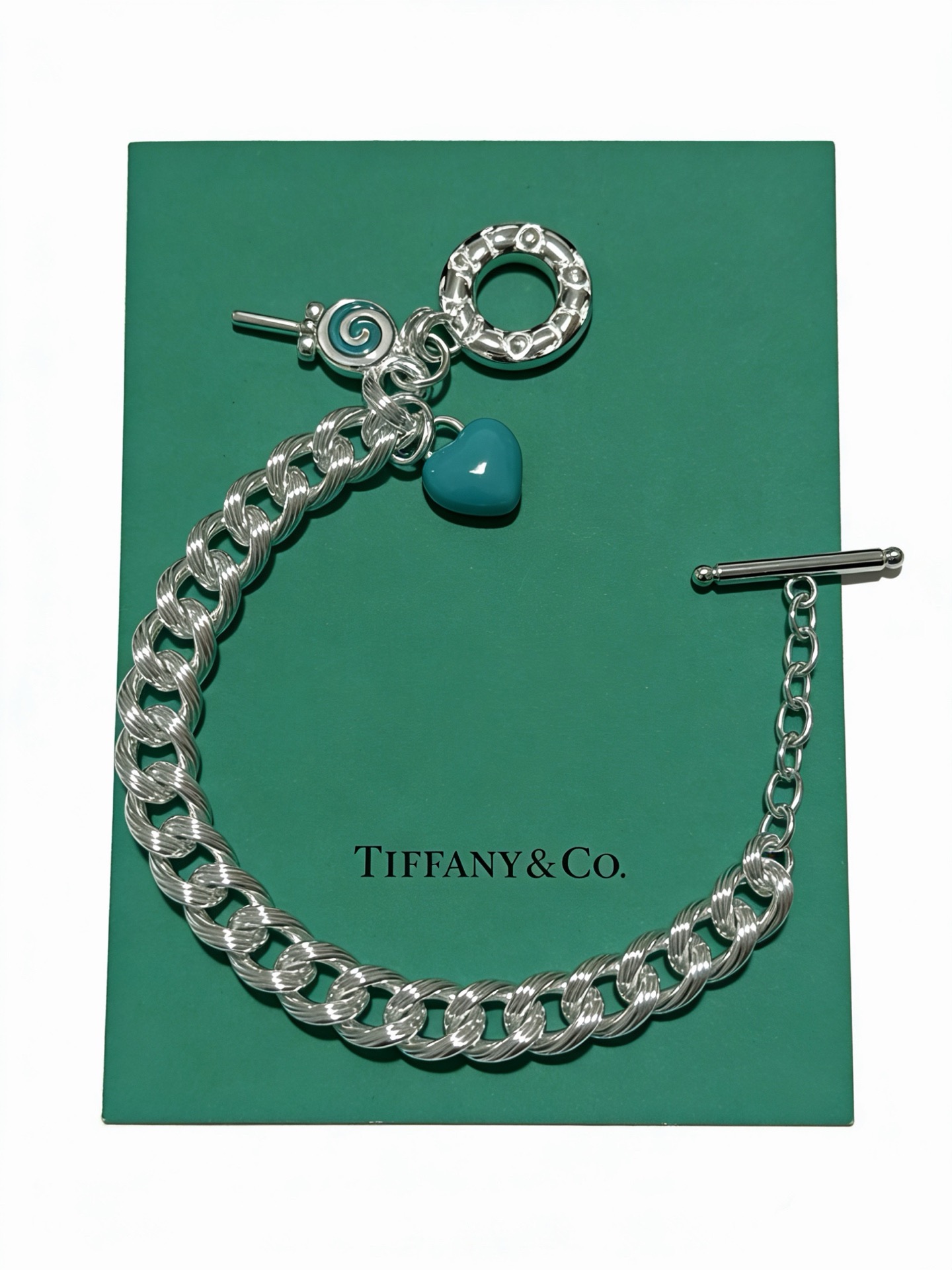 蒂芙尼手链🩵 TIFFNY&CO. 专柜精工银版本   明星同款 复古做旧风 原版复刻 纯手工打造 ～正