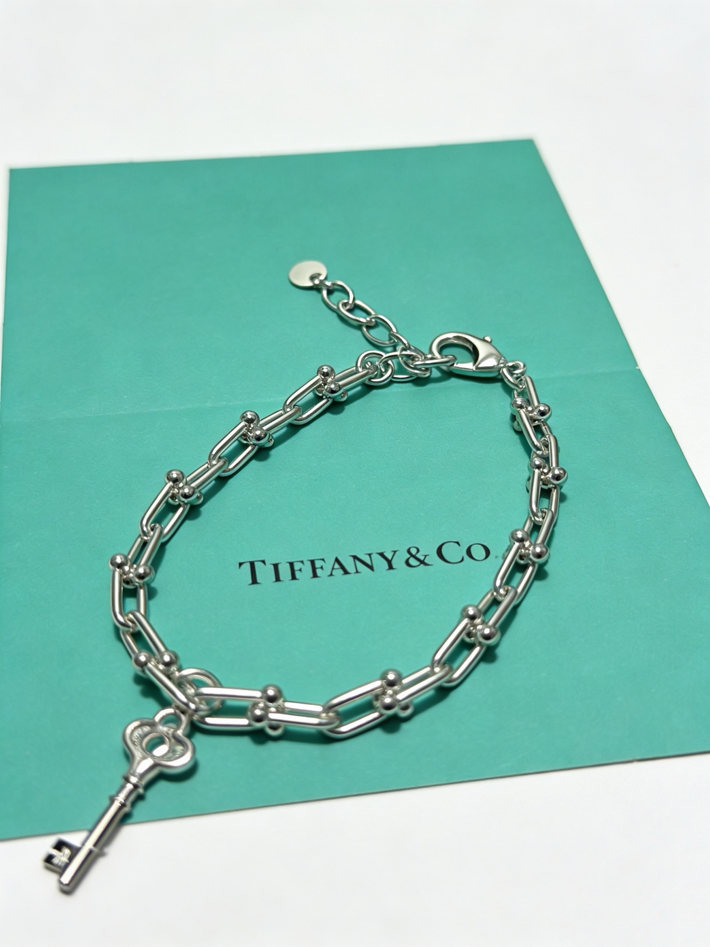 蒂芙尼手链🩵 TIFFNY&CO. 专柜精工银版本   明星同款 复古做旧风 原版复刻 纯手工打造 ～正