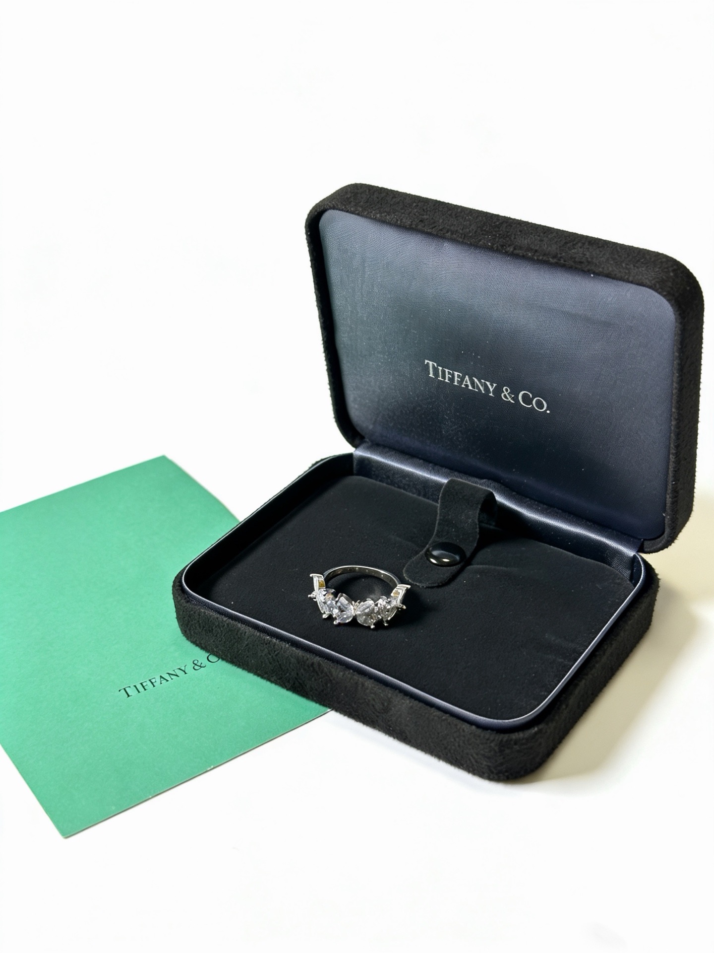 💘Tiffany 蒂芙尼戒指 ✨简约大气百搭 潮流单品 全新升级版 戒指码数（678）💓V金镀铂金层 原