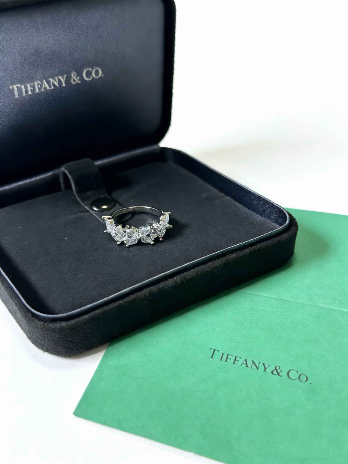 💘Tiffany 蒂芙尼戒指 ✨简约大气百搭 潮流单品 全新升级版 戒指码数（678）💓V金镀铂金层 原