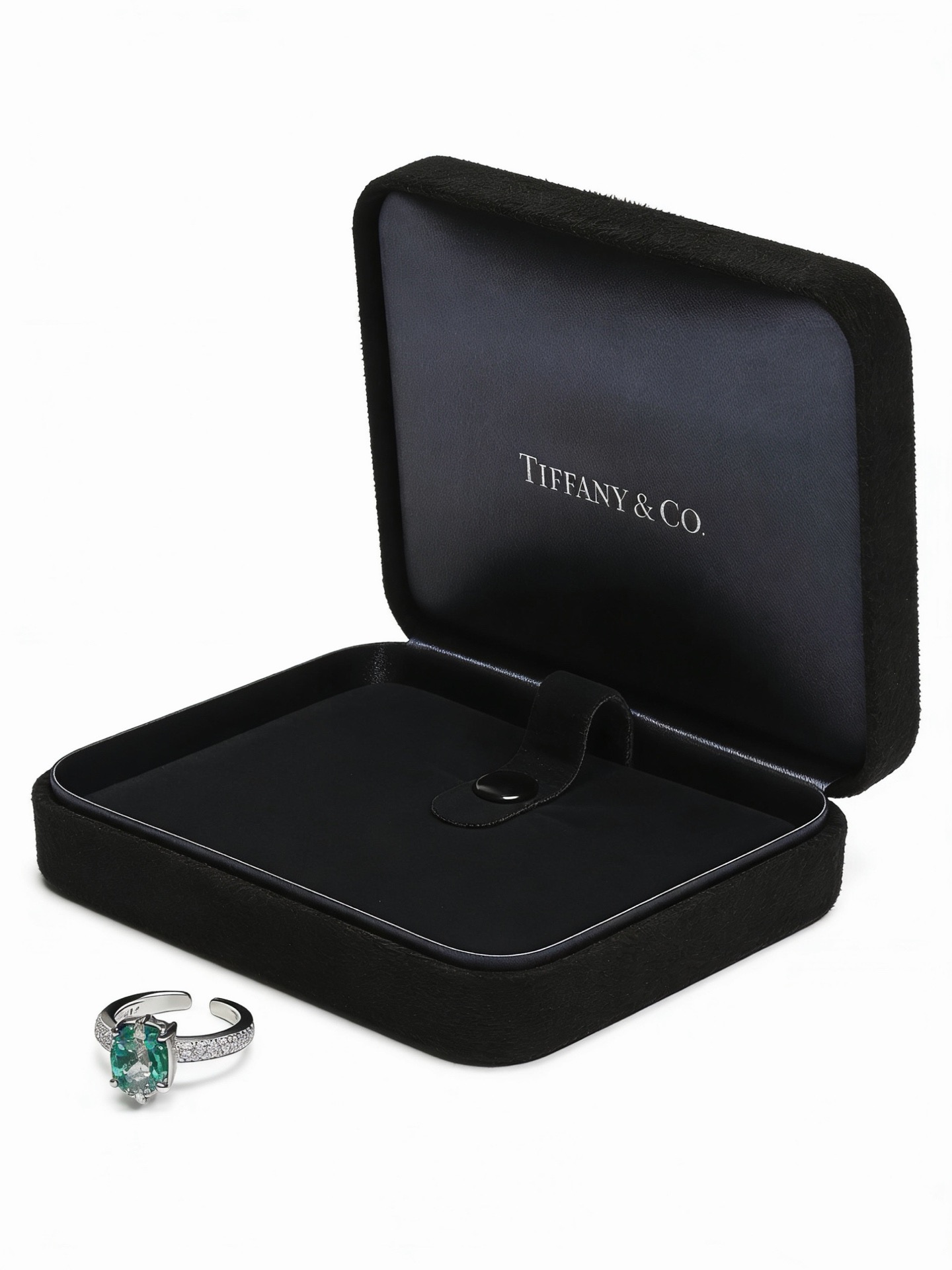 💘Tiffany 蒂芙尼戒指 ✨简约大气百搭 潮流单品 全新升级版 开口戒指（可调节）💓V金镀铂金层 原