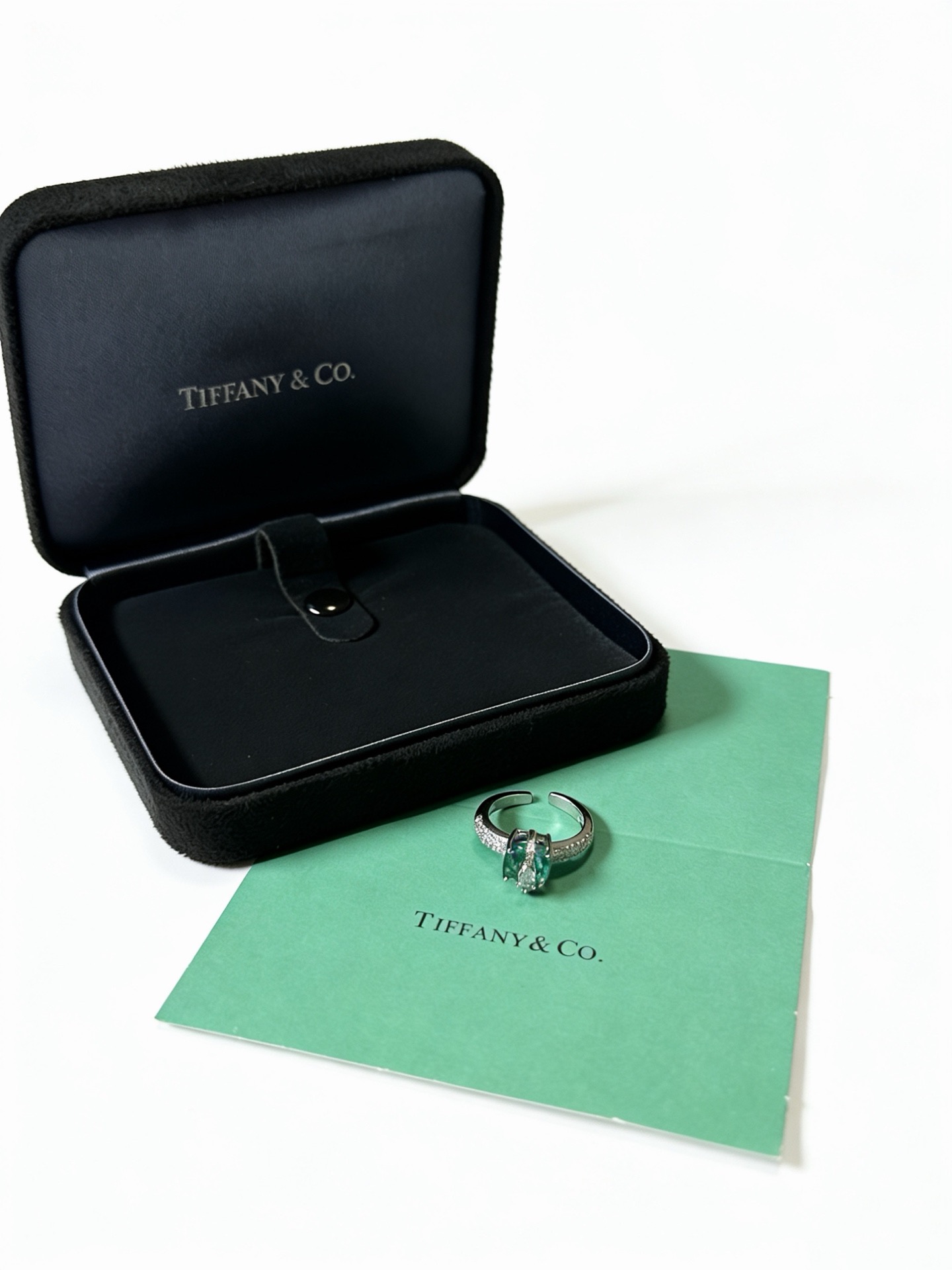 💘Tiffany 蒂芙尼戒指 ✨简约大气百搭 潮流单品 全新升级版 开口戒指（可调节）💓V金镀铂金层 原
