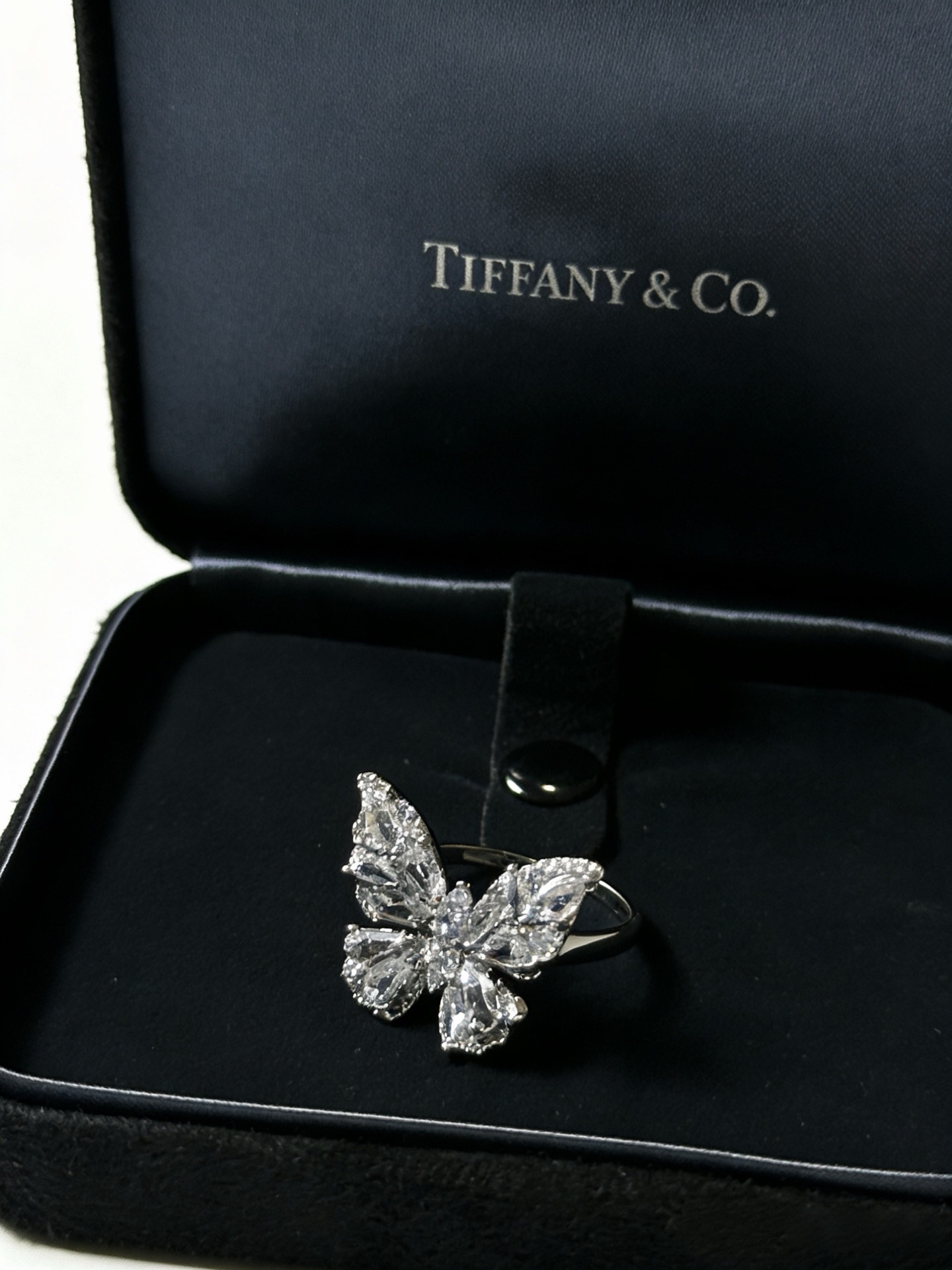 💘Tiffany 蒂芙尼戒指 ✨简约大气百搭 潮流单品 全新升级版 戒指码数（678）💓V金镀铂金层 原