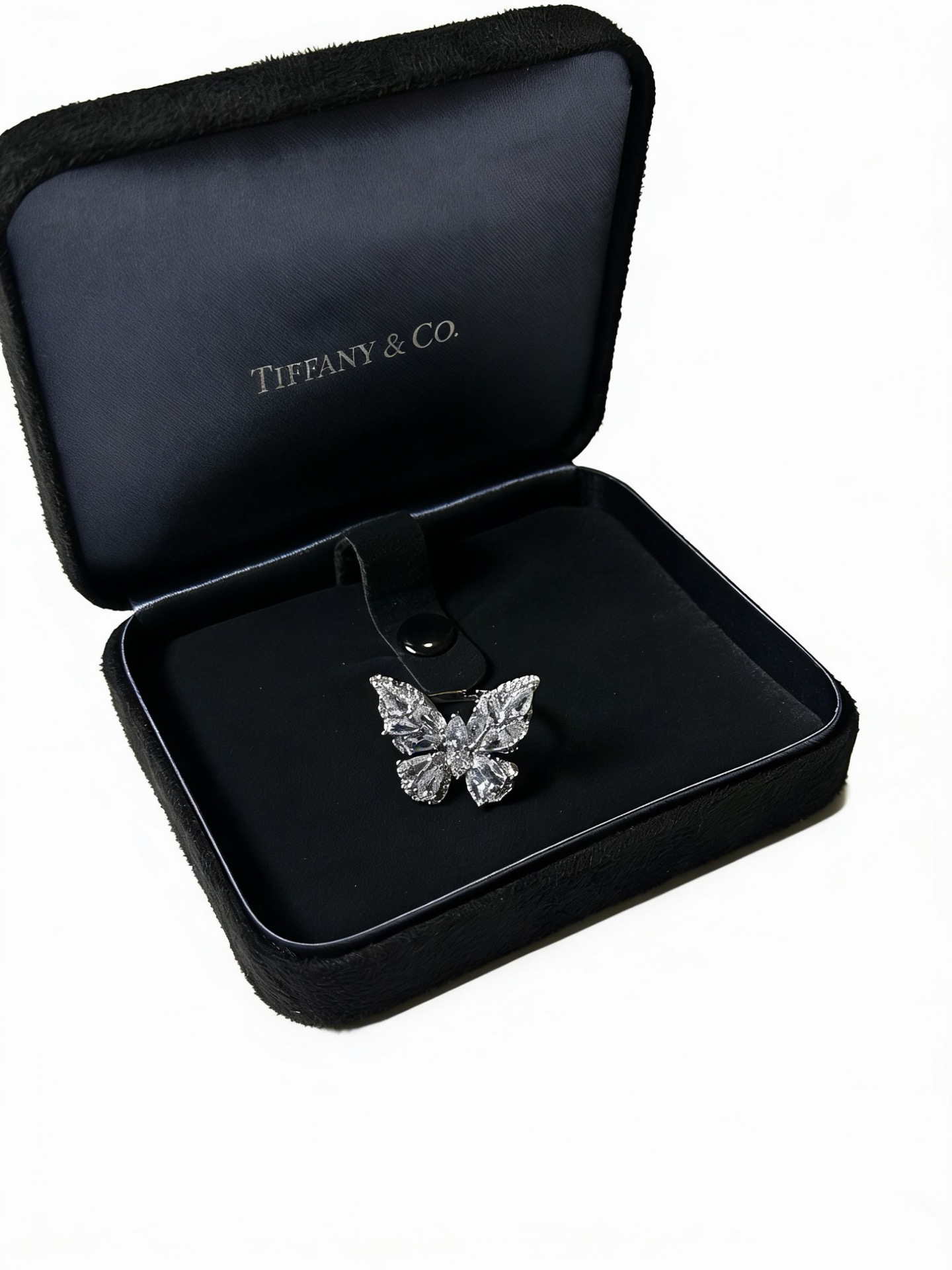 💘Tiffany 蒂芙尼戒指 ✨简约大气百搭 潮流单品 全新升级版 戒指码数（678）💓V金镀铂金层 原