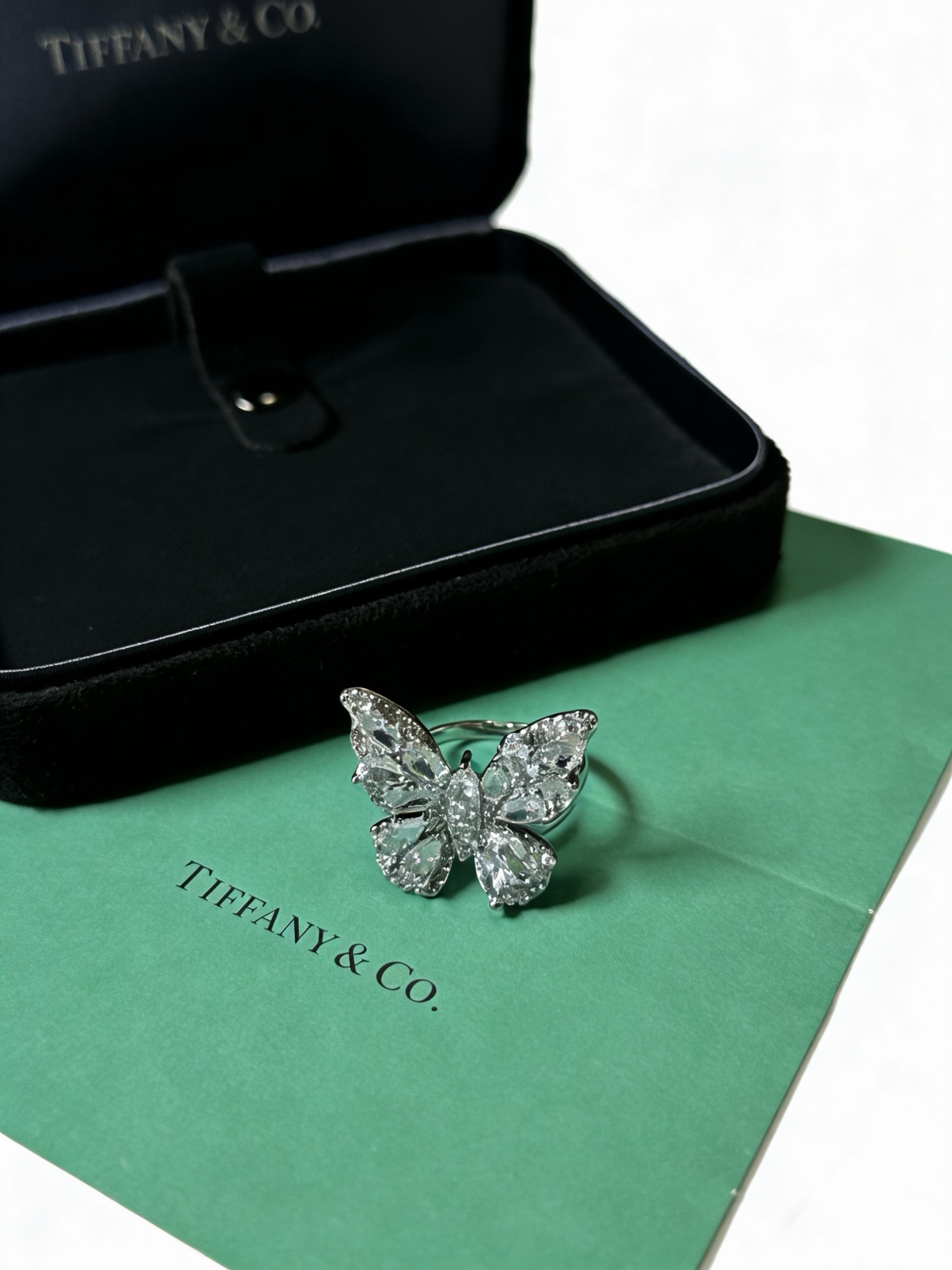 💘Tiffany 蒂芙尼戒指 ✨简约大气百搭 潮流单品 全新升级版 戒指码数（678）💓V金镀铂金层 原