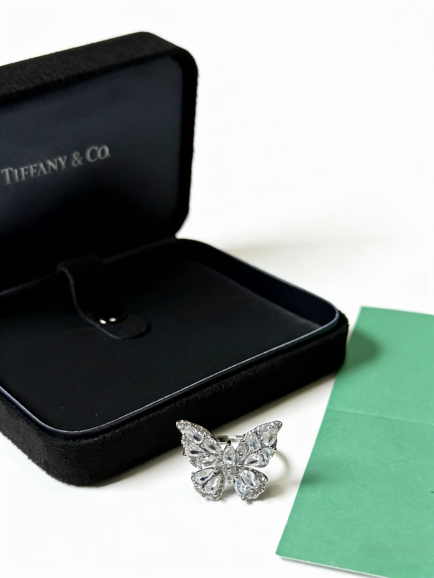 💘Tiffany 蒂芙尼戒指 ✨简约大气百搭 潮流单品 全新升级版 戒指码数（678）💓V金镀铂金层 原