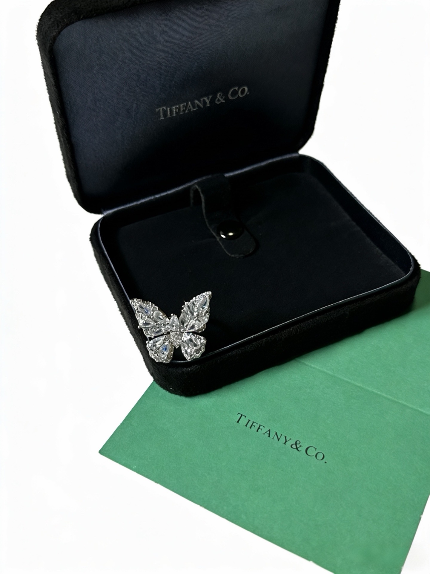💘Tiffany 蒂芙尼戒指 ✨简约大气百搭 潮流单品 全新升级版 戒指码数（678）💓V金镀铂金层 原