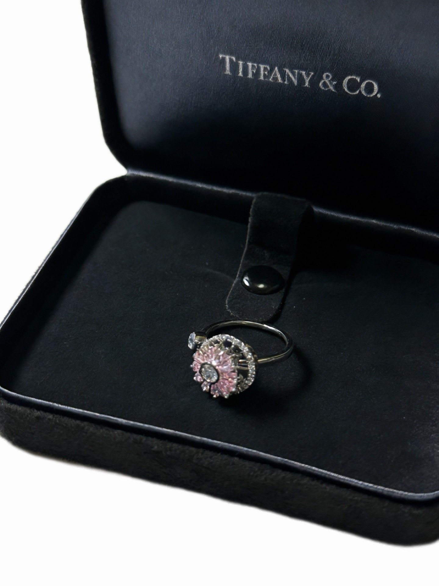 💘Tiffany 蒂芙尼戒指 ✨简约大气百搭 潮流单品 全新升级版 开口戒指（可调节）💓V金镀铂金层 原