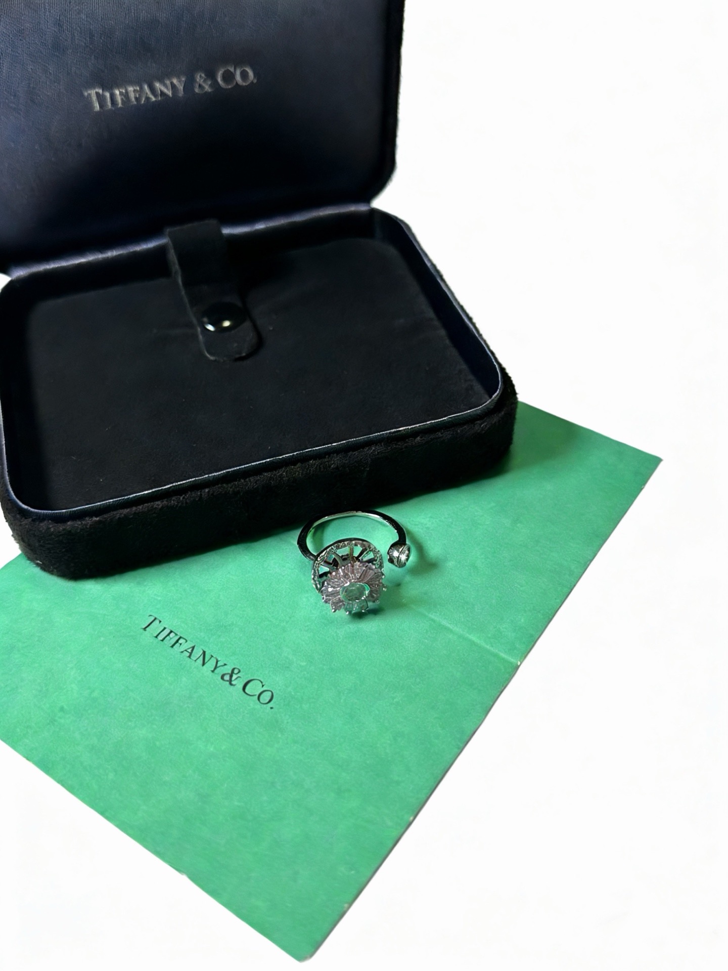 💘Tiffany 蒂芙尼戒指 ✨简约大气百搭 潮流单品 全新升级版 开口戒指（可调节）💓V金镀铂金层 原