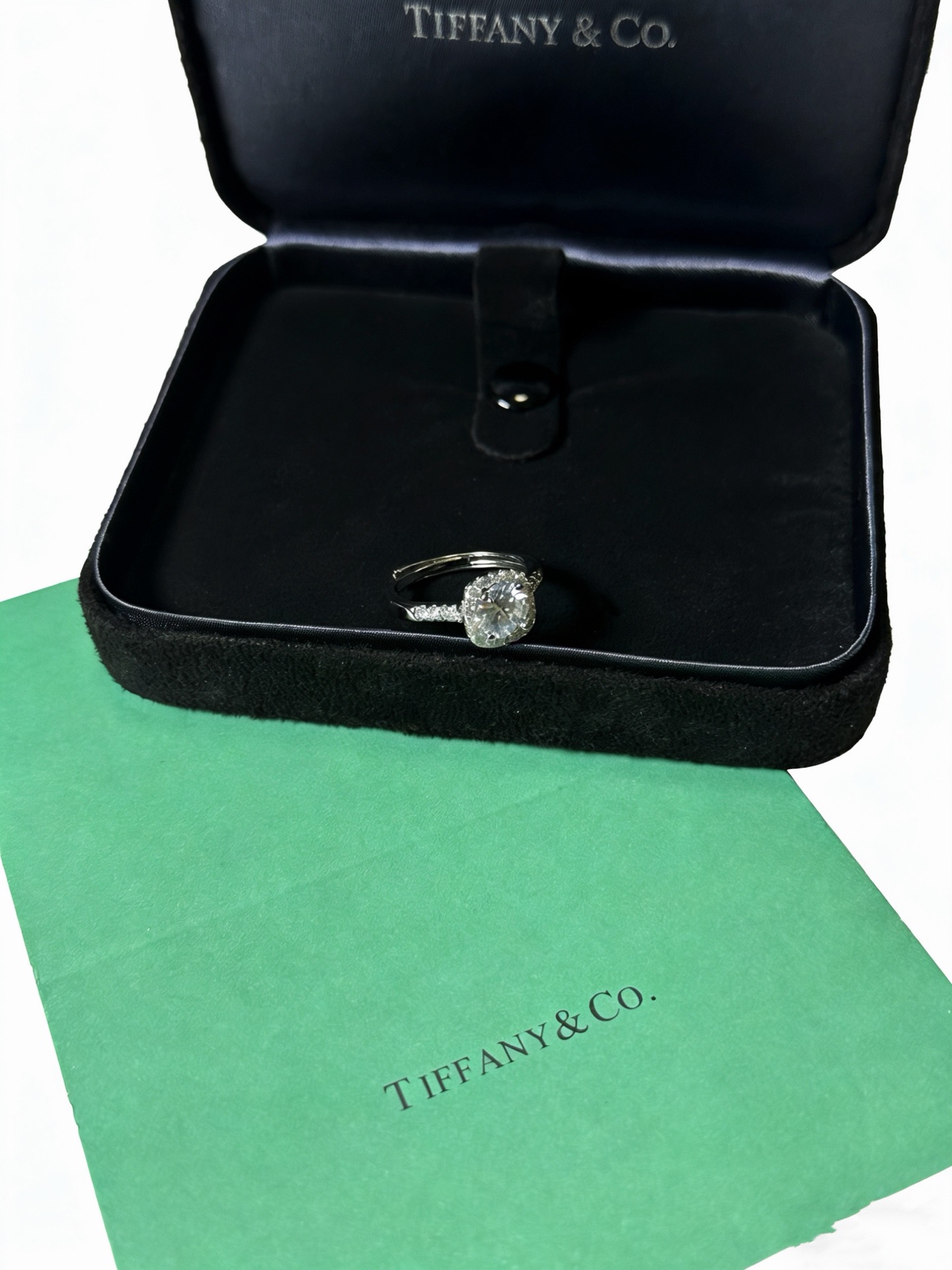 💘Tiffany 蒂芙尼戒指 ✨简约大气百搭 潮流单品 全新升级版 戒指码数（678）💓V金镀铂金层 原