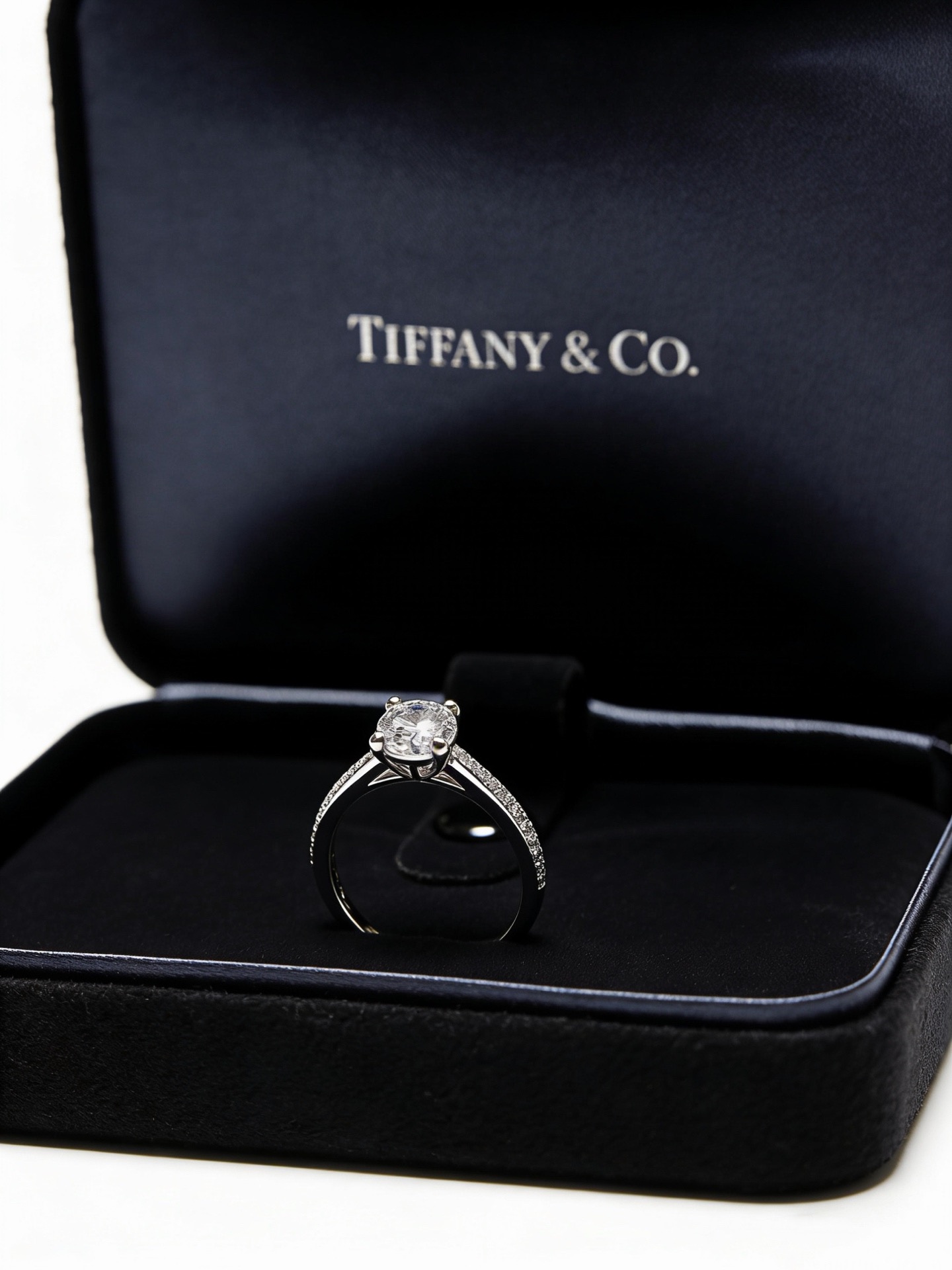 💘Tiffany 蒂芙尼戒指 ✨简约大气百搭 潮流单品 全新升级版 开口戒指（可调节）💓V金镀铂金层 原