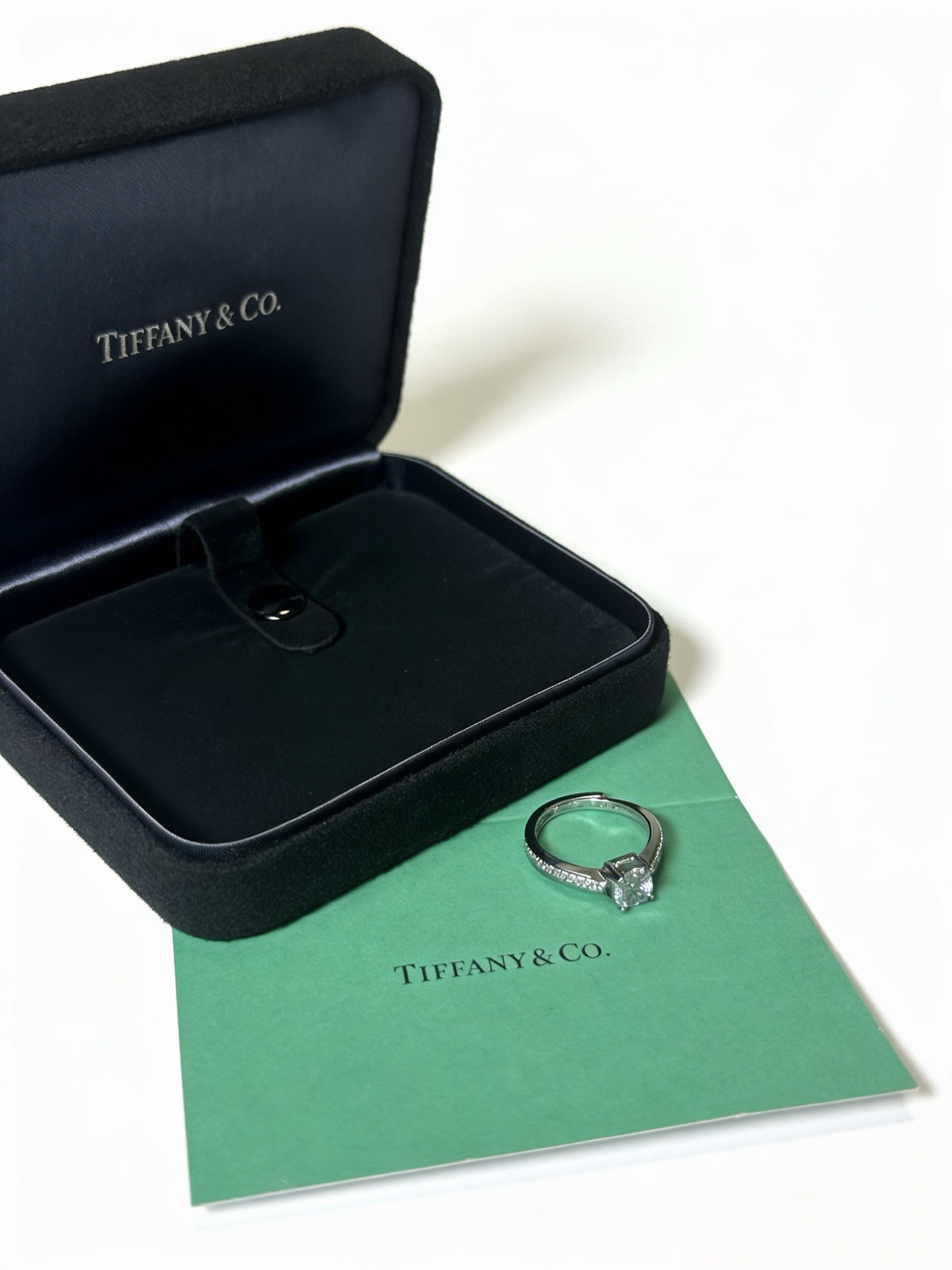 💘Tiffany 蒂芙尼戒指 ✨简约大气百搭 潮流单品 全新升级版 开口戒指（可调节）💓V金镀铂金层 原