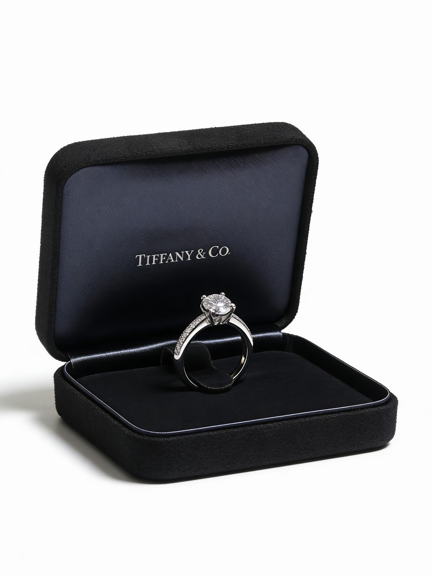 💘Tiffany 蒂芙尼戒指 ✨简约大气百搭 潮流单品 全新升级版 开口戒指（可调节）💓V金镀铂金层 原