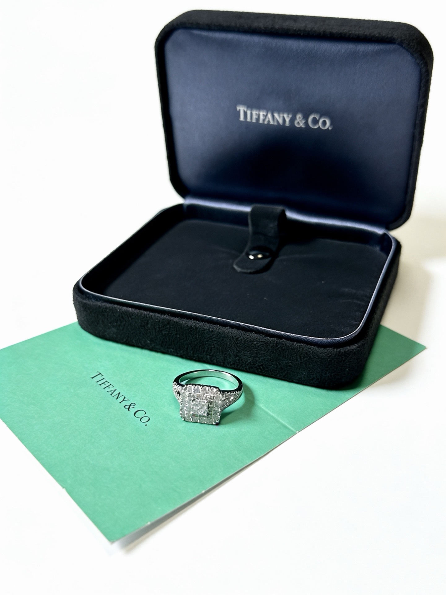 💘Tiffany 蒂芙尼戒指 ✨简约大气百搭 潮流单品 全新升级版 戒指码数（678）💓V金镀铂金层 原