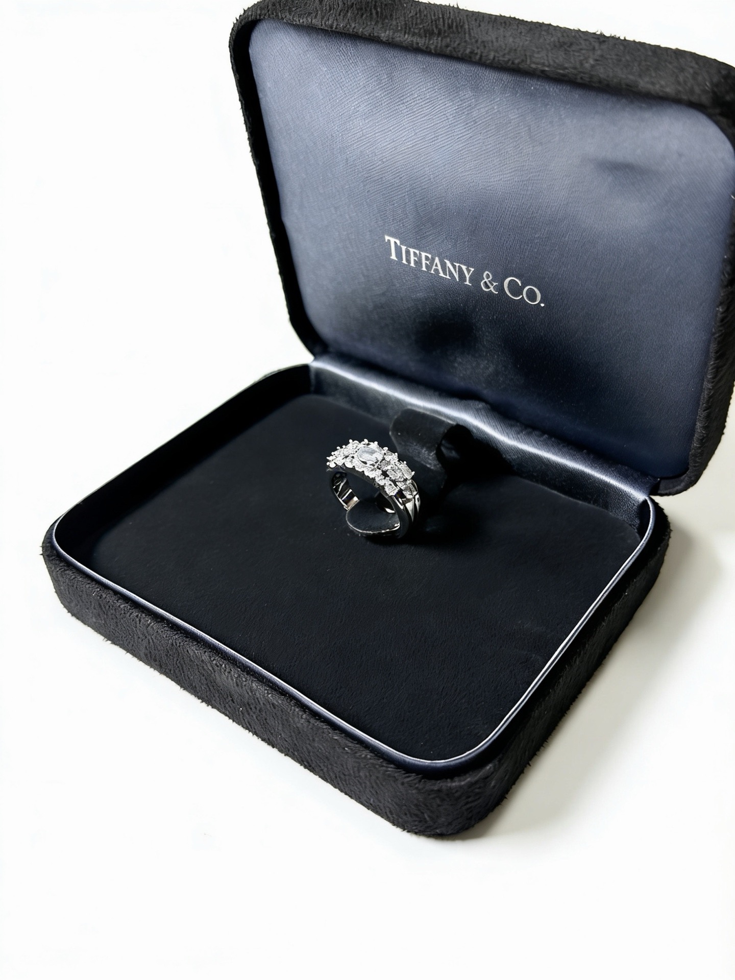 💘Tiffany 蒂芙尼戒指 ✨简约大气百搭 潮流单品 全新升级版 开口戒指（可调节）💓V金镀铂金层 原