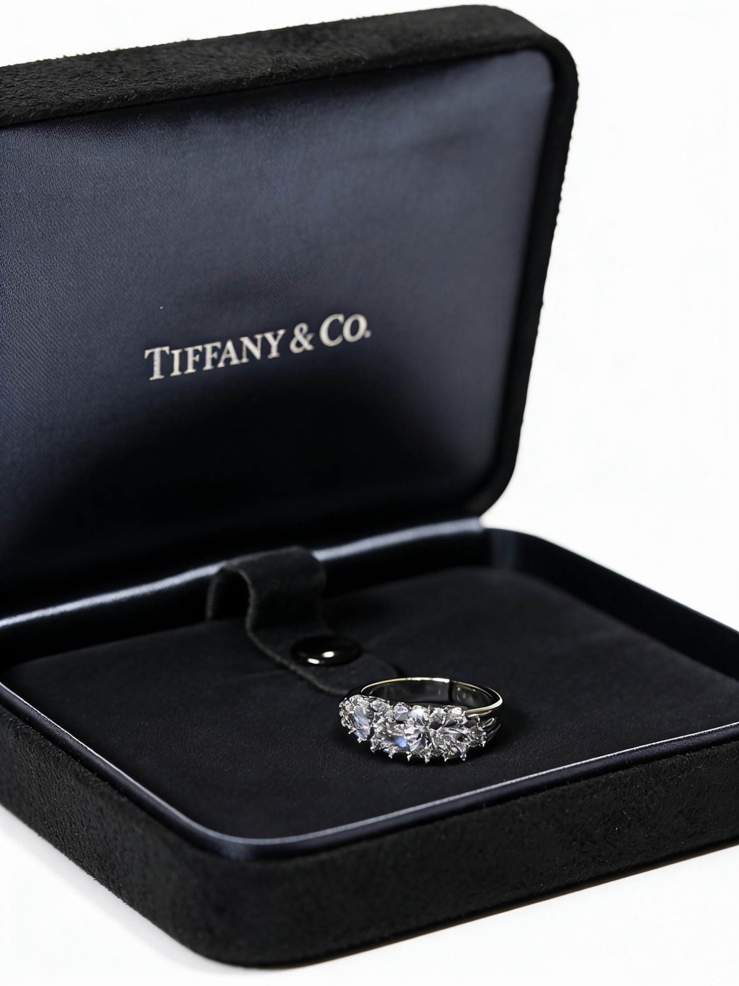 💘Tiffany 蒂芙尼戒指 ✨简约大气百搭 潮流单品 全新升级版 开口戒指（可调节）💓V金镀铂金层 原