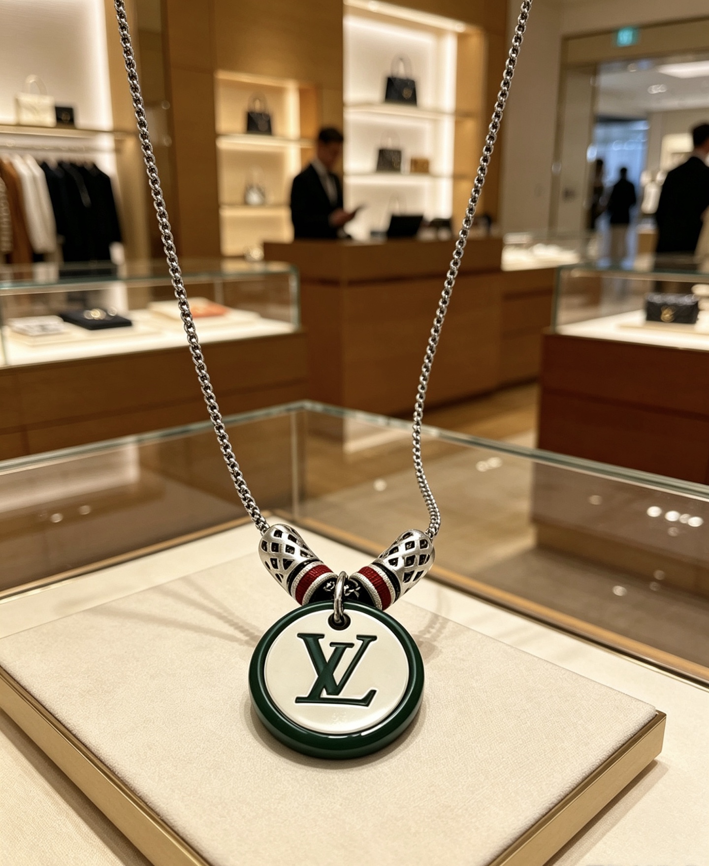 路易威登 LV项链🇷🇼原单货🇷🇼专柜新款开模复古潮流时尚必备 男女均可佩戴 情侣款同款 摇滚朋克泰银风格