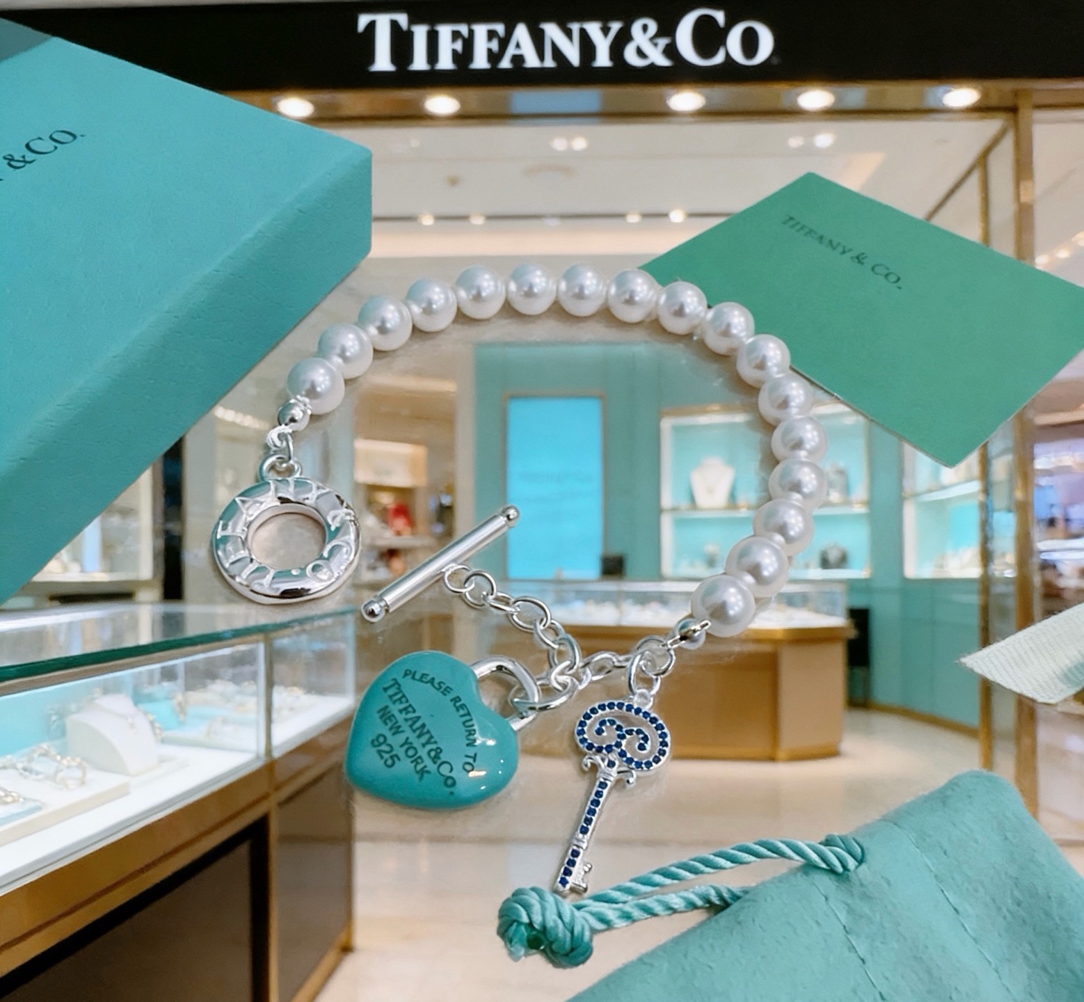 蒂芙尼手链🩵 TIFFNY&CO. 专柜精工银版本   明星同款 复古做旧风 原版复刻 纯手工打造 ～正