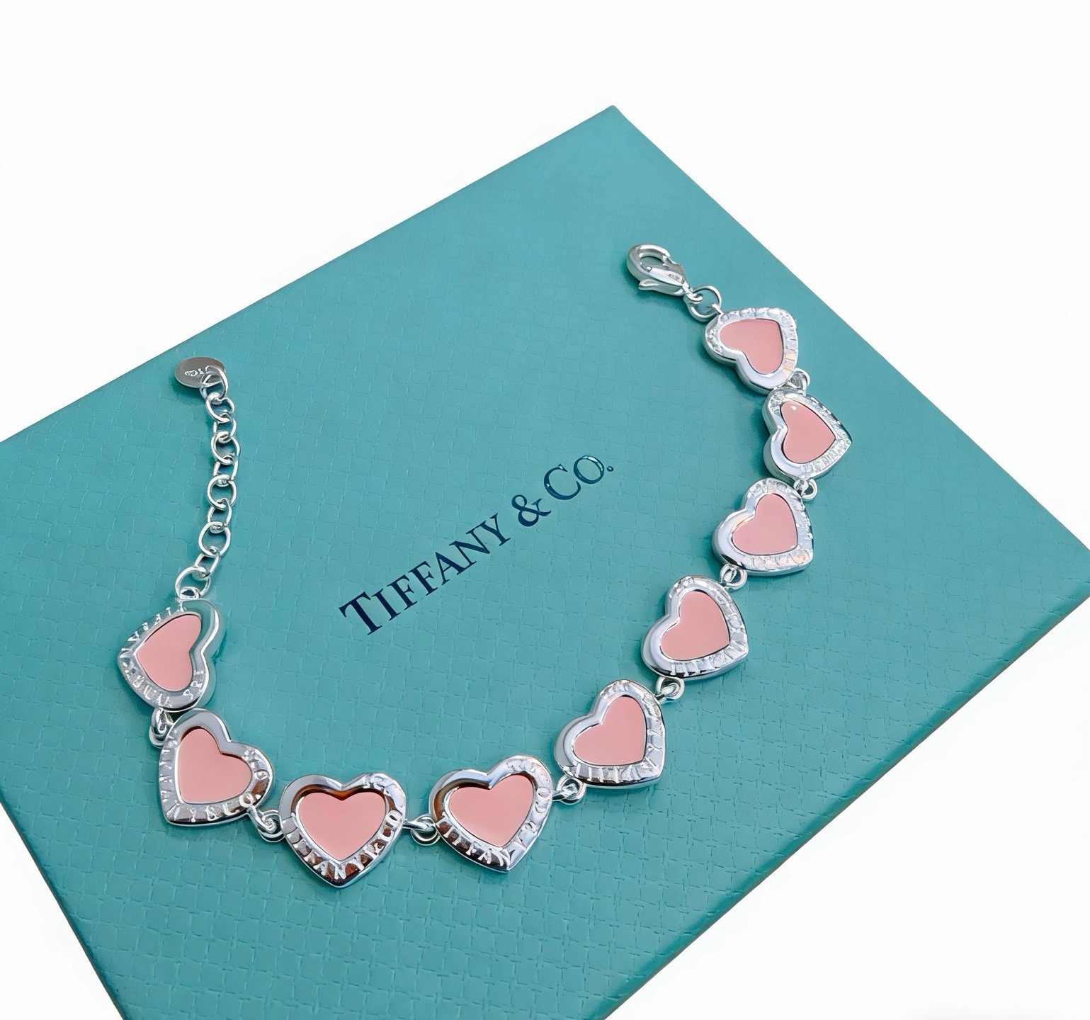 蒂芙尼手链🩵 TIFFNY&CO. 专柜精工银版本手链   明星同款 复古做旧风 原版复刻 纯手工打造 