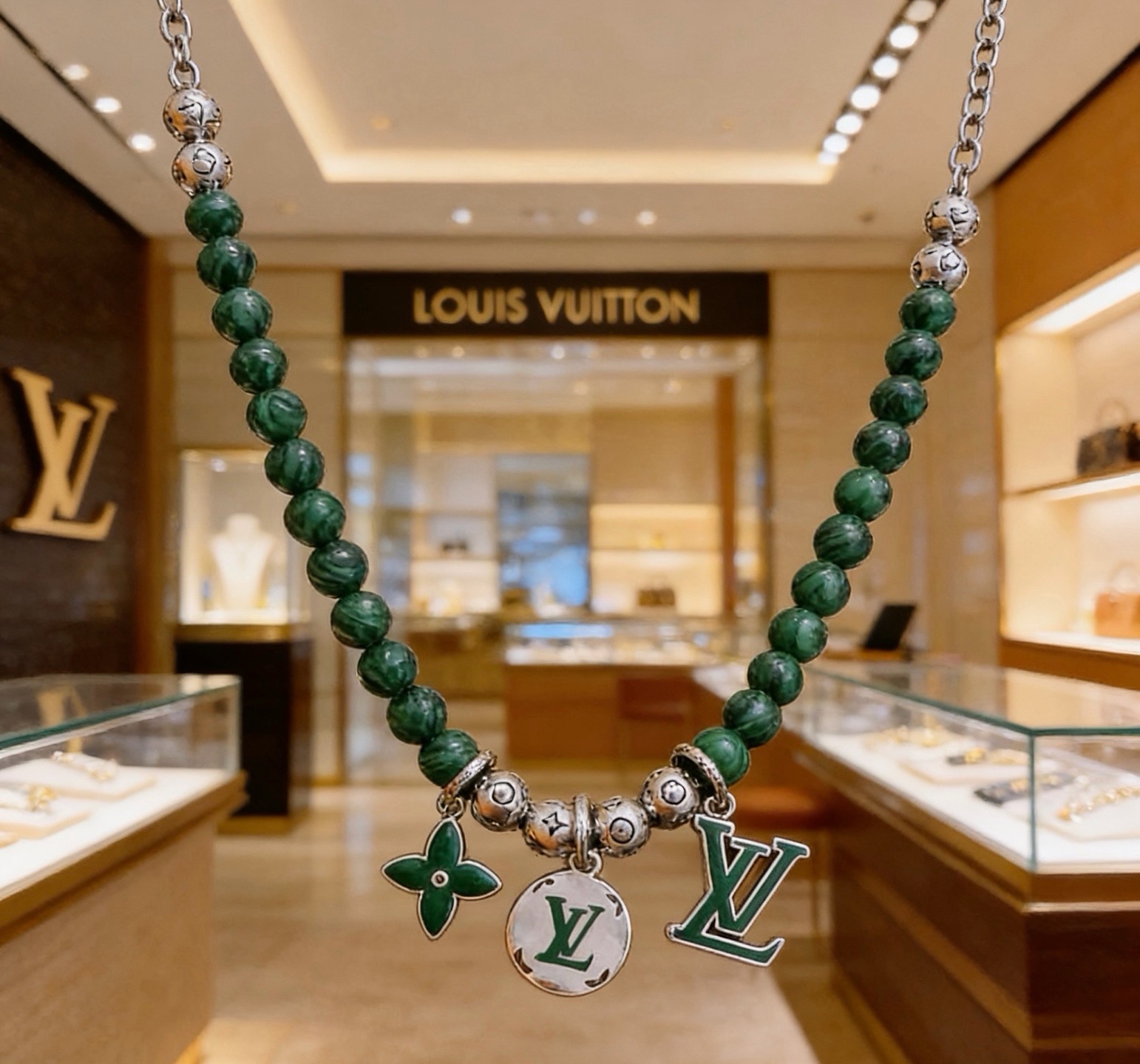 专柜精工版本路易威登LV项链🇷🇼多元素玛瑙泰银风格项链 权志龙明星同款 复古做旧风 原版复刻 纯手工打造