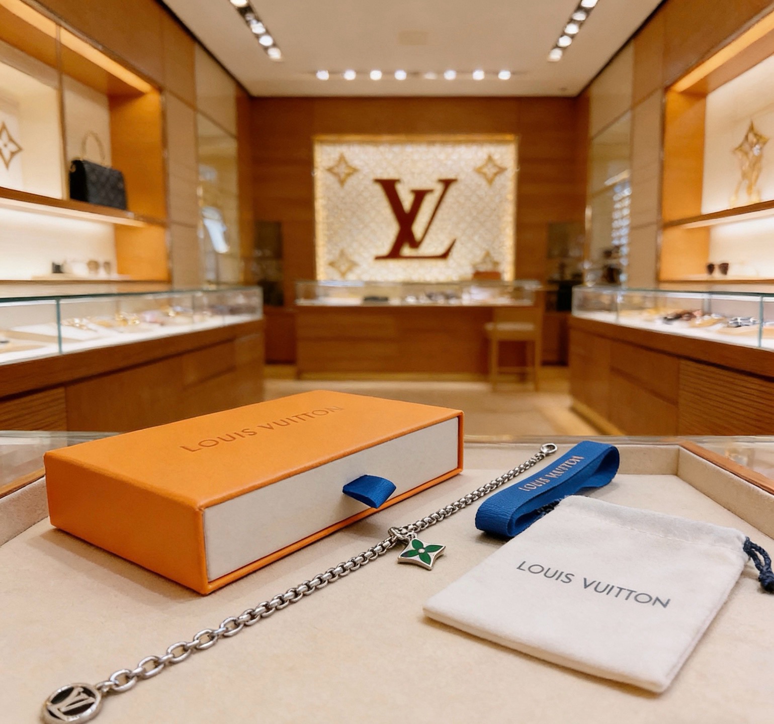 高品质LV路易威登手链🇷🇼原单货🇷🇼专柜新款开模复古潮流时尚必备 男女均可佩戴 情侣款同款 摇滚朋克泰银