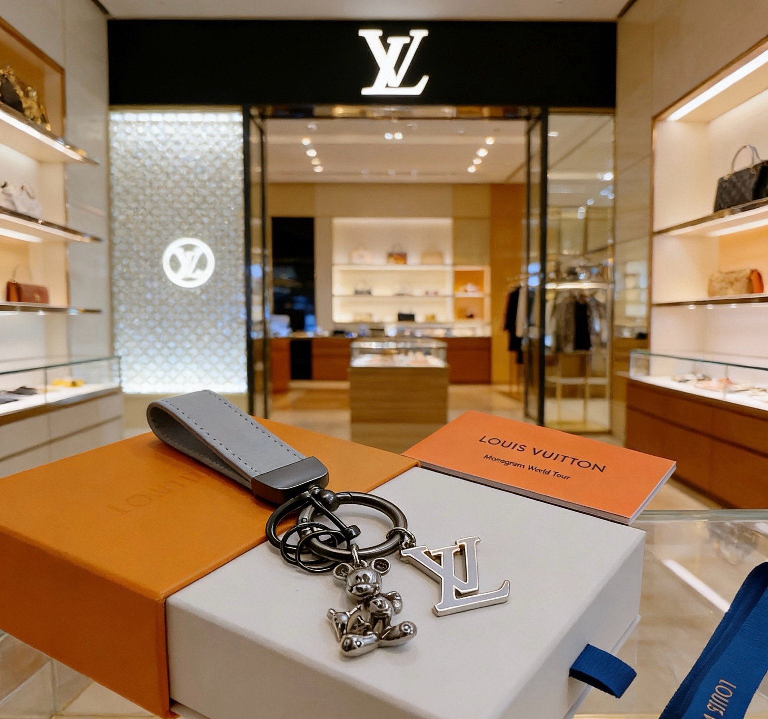 新品发布LV钥匙扣 lv包包扣 最新款包包挂饰档次更高明星同款Anger Forest系列经典款联名设计