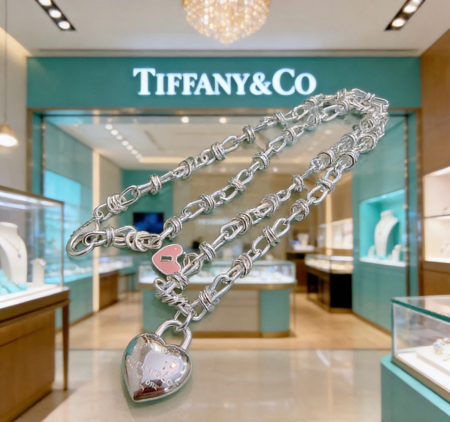 新款蒂芙尼项链TIFFNY&CO. 专柜精工银版本   明星同款 复古做旧风 原版复刻 纯手工打造 ～正