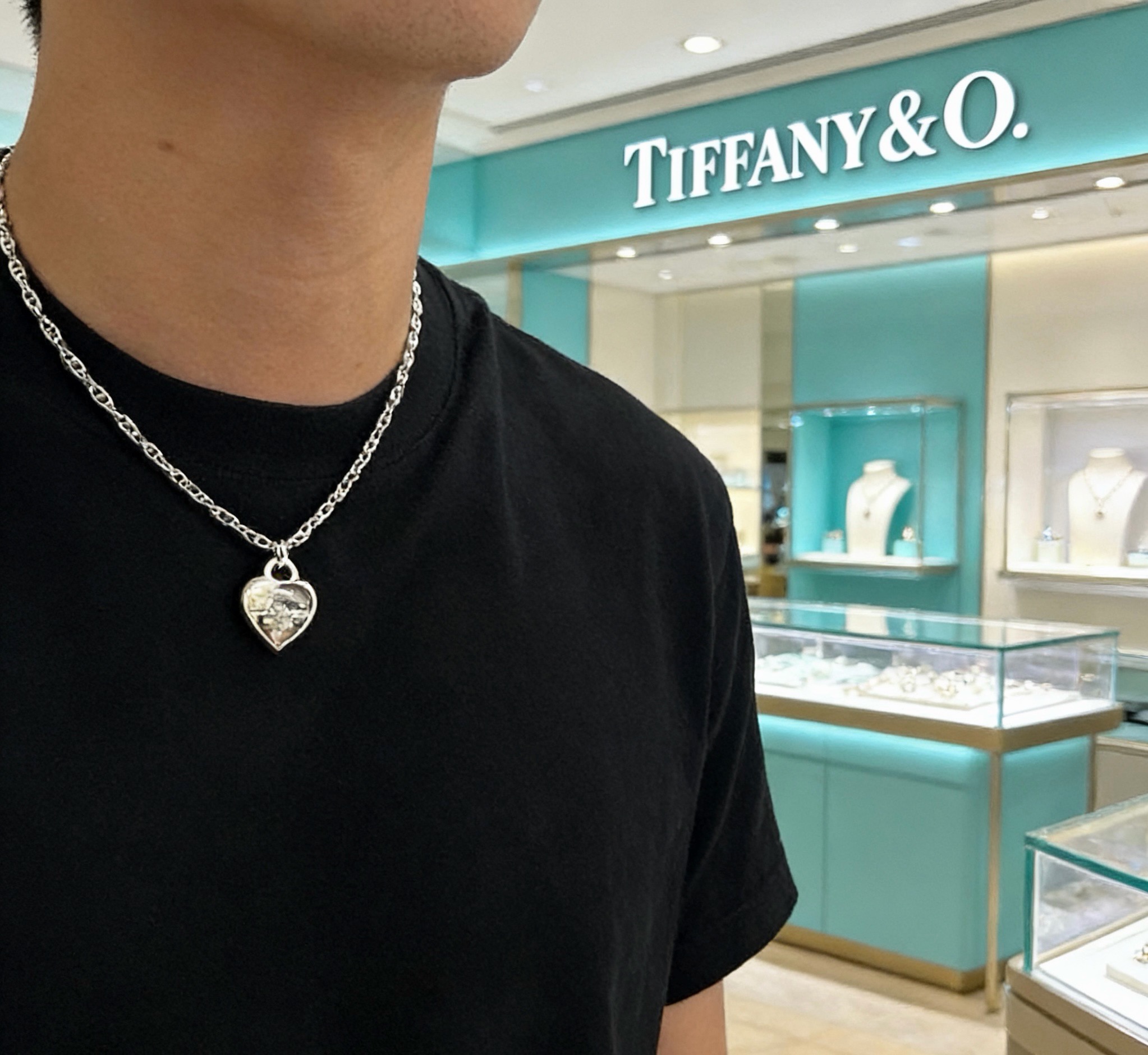 正品新款蒂芙尼项链🩵 TIFFNY&CO. 专柜精工银版本   明星同款 复古做旧风 原版复刻 纯手工打