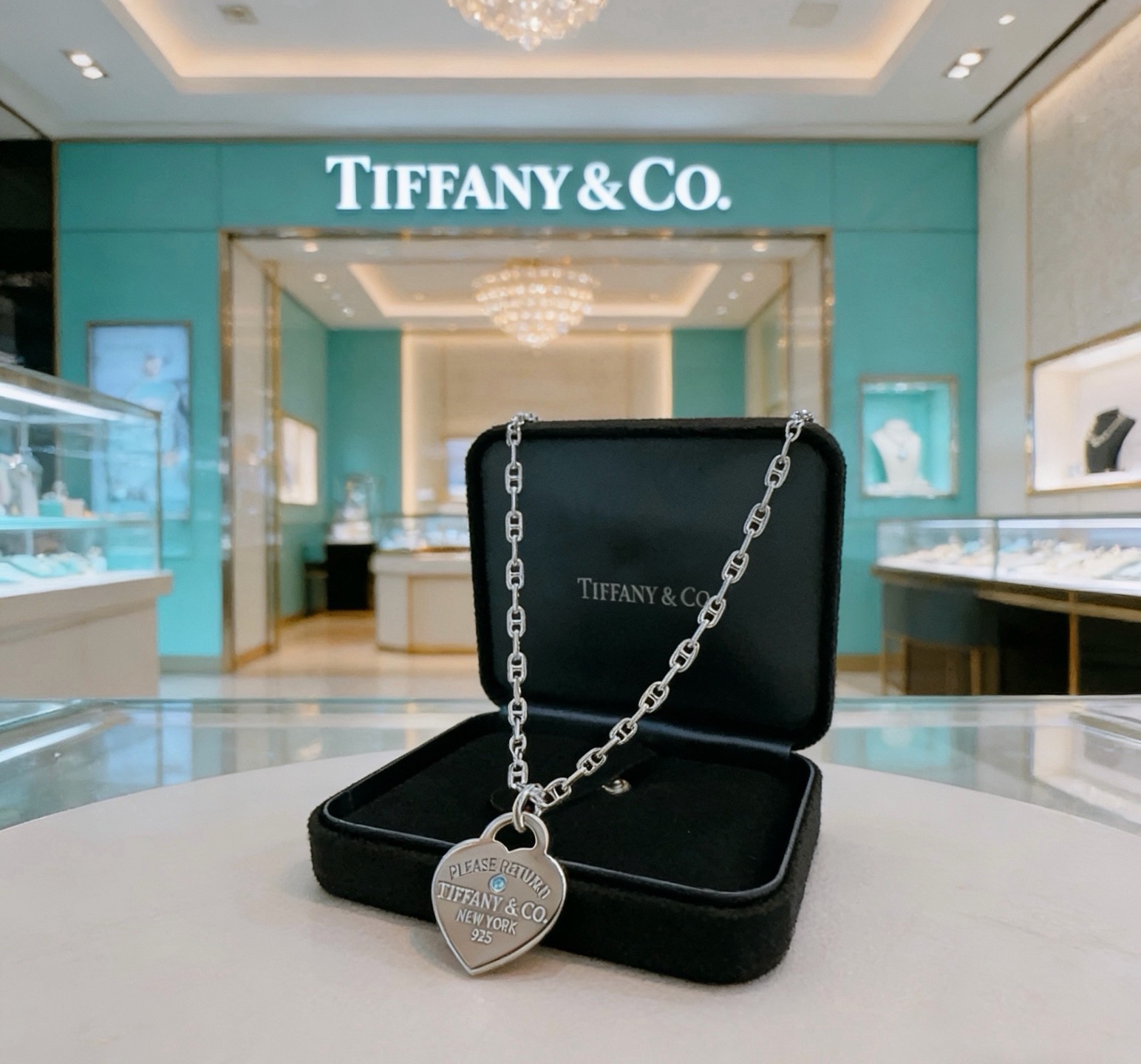正品新款蒂芙尼项链🩵 TIFFNY&CO. 专柜精工银版本   明星同款 复古做旧风 原版复刻 纯手工打