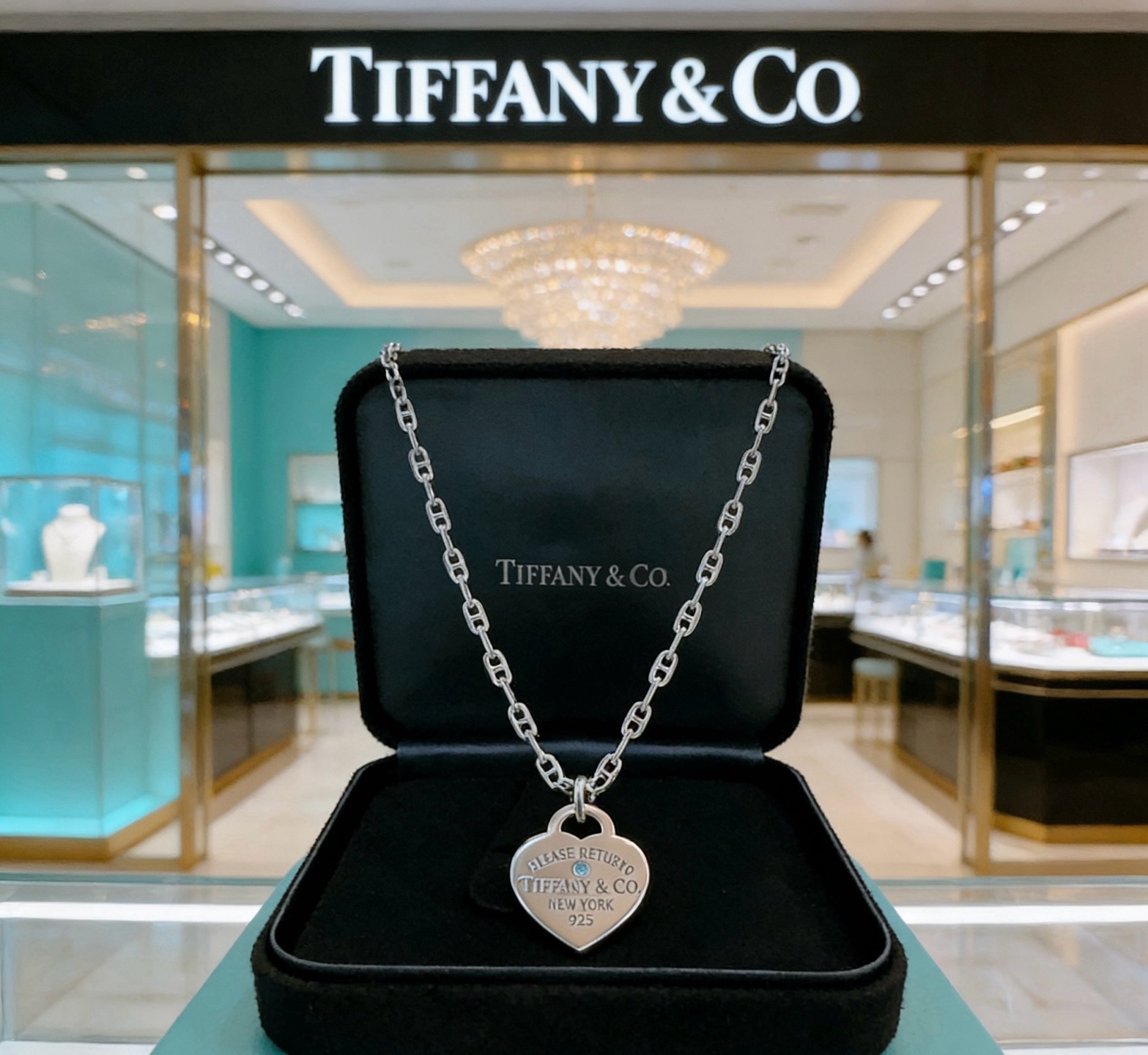 正品新款蒂芙尼项链🩵 TIFFNY&CO. 专柜精工银版本   明星同款 复古做旧风 原版复刻 纯手工打