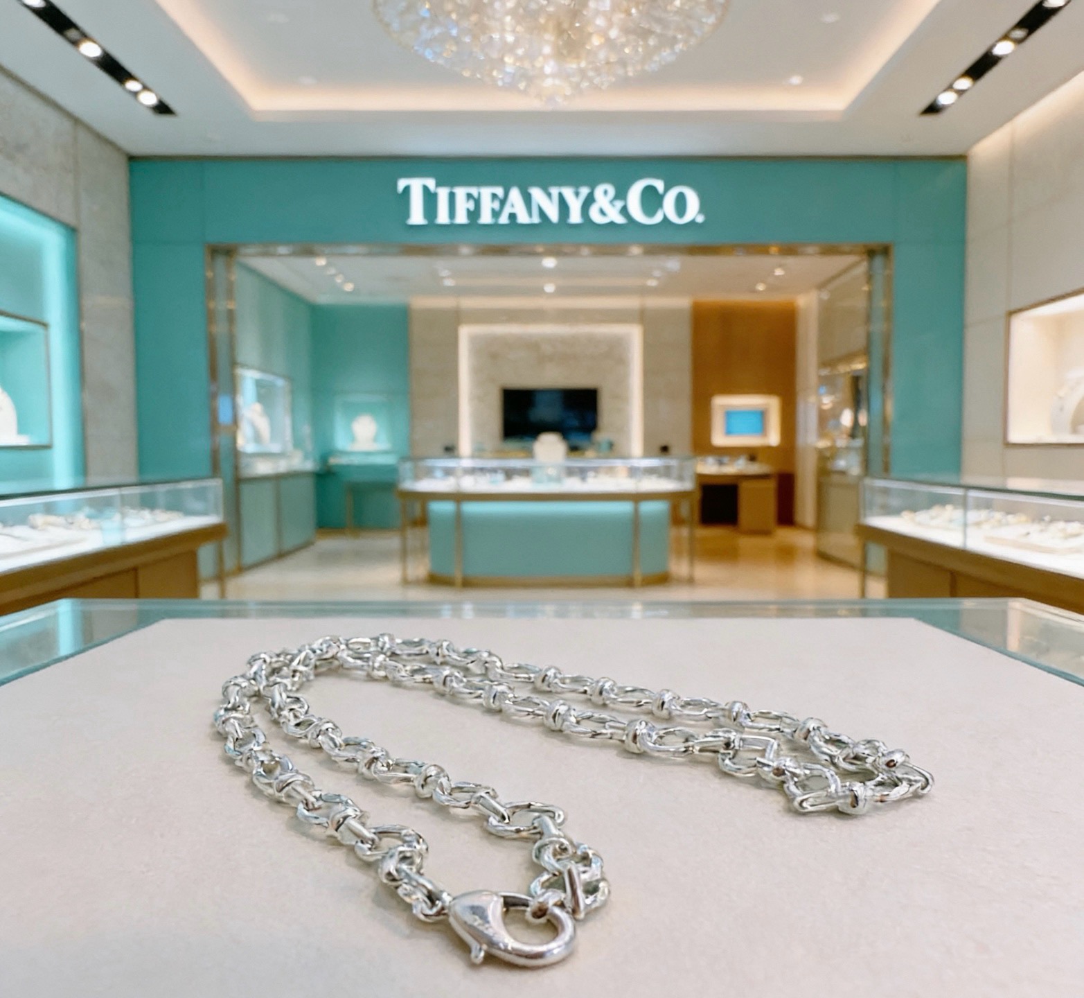 正品新款蒂芙尼项链🩵 TIFFNY&CO. 专柜精工银版本   明星同款 复古做旧风 原版复刻 纯手工打