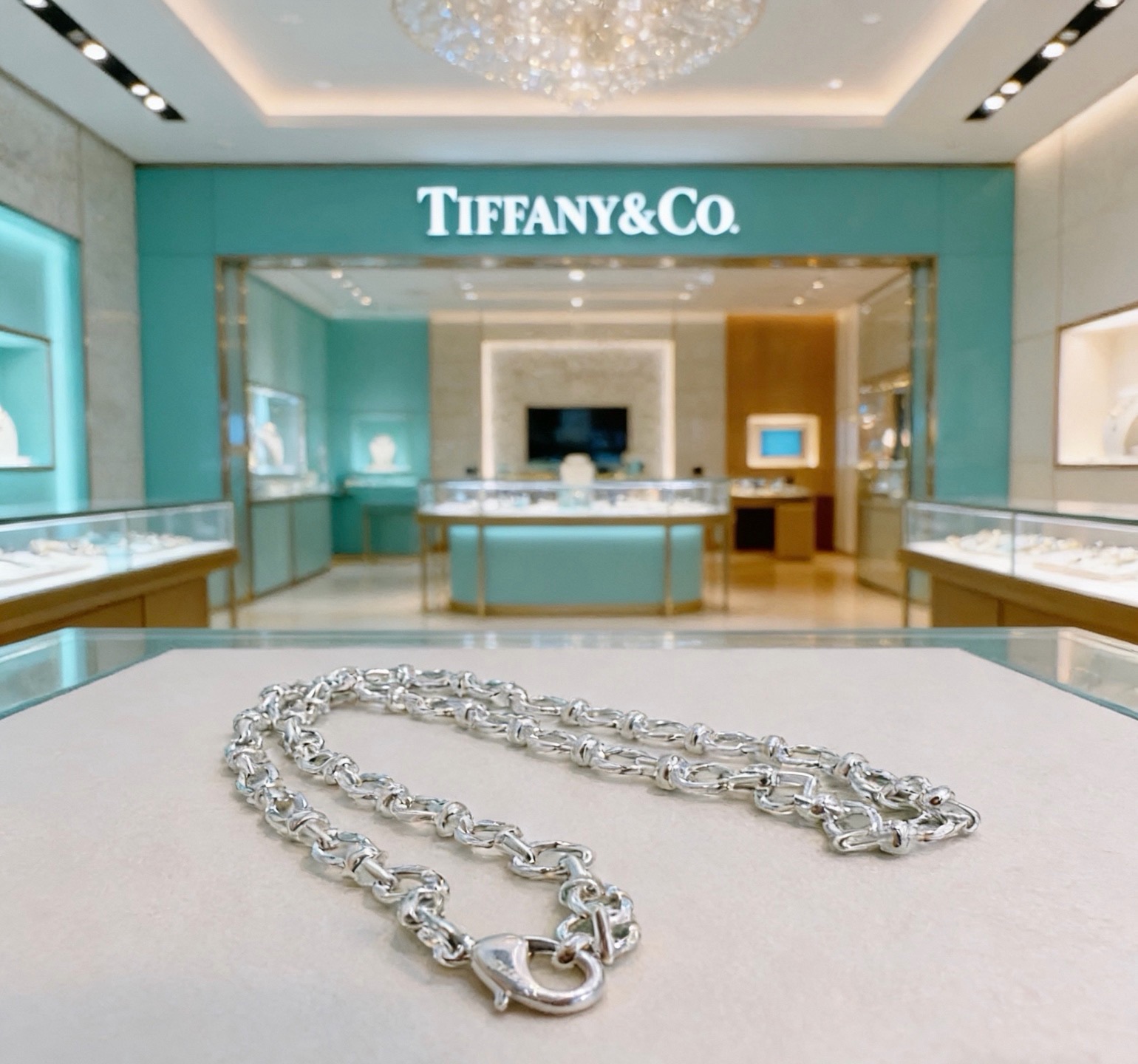 正品新款蒂芙尼项链🩵 TIFFNY&CO. 专柜精工银版本   明星同款 复古做旧风 原版复刻 纯手工打