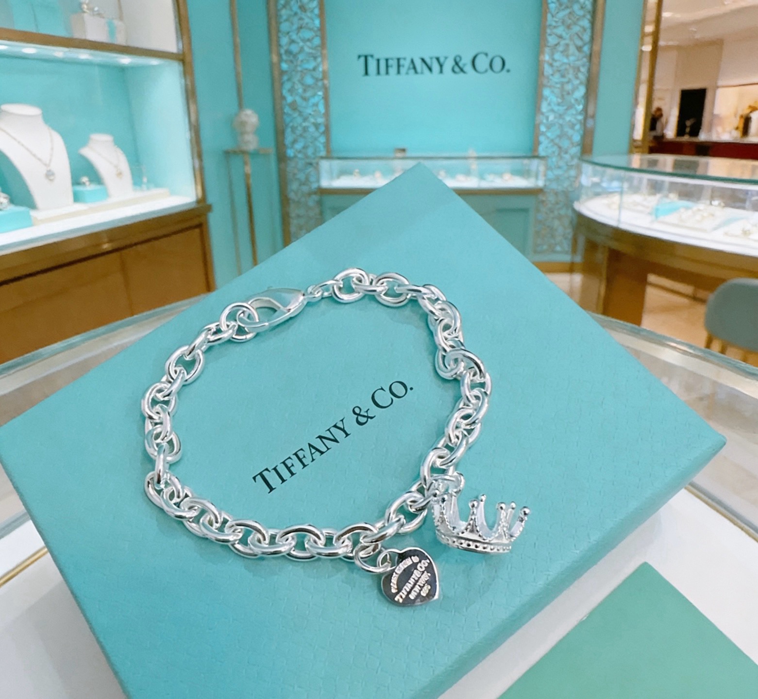 蒂芙尼手链🩵 TIFFNY&CO. 专柜精工银版本手链   明星同款 复古做旧风 原版复刻 纯手工打造 