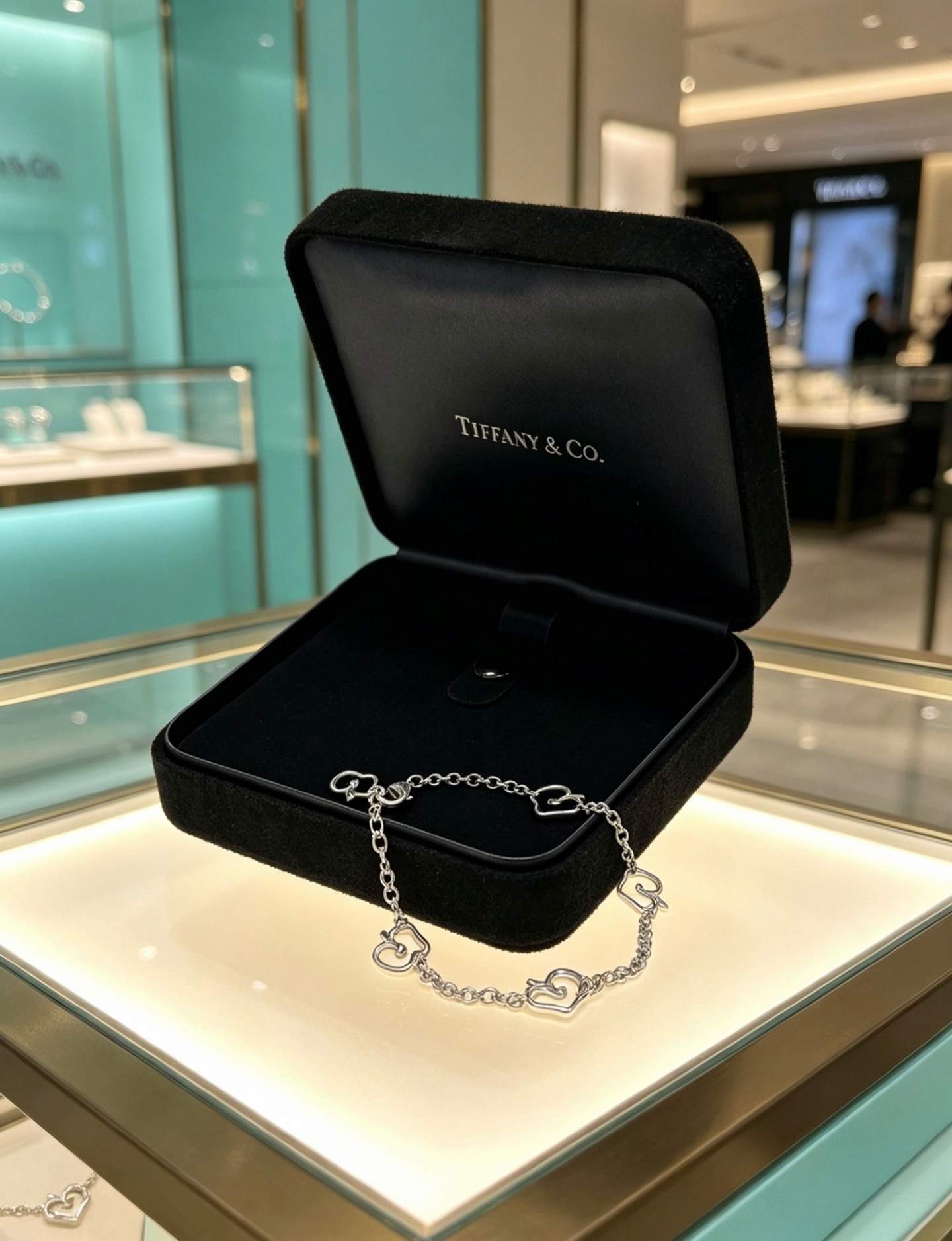 蒂芙尼🩵 TIFFNY&CO. 专柜精工银版本手链   明星同款 复古做旧风 原版复刻 纯手工打造 ～正