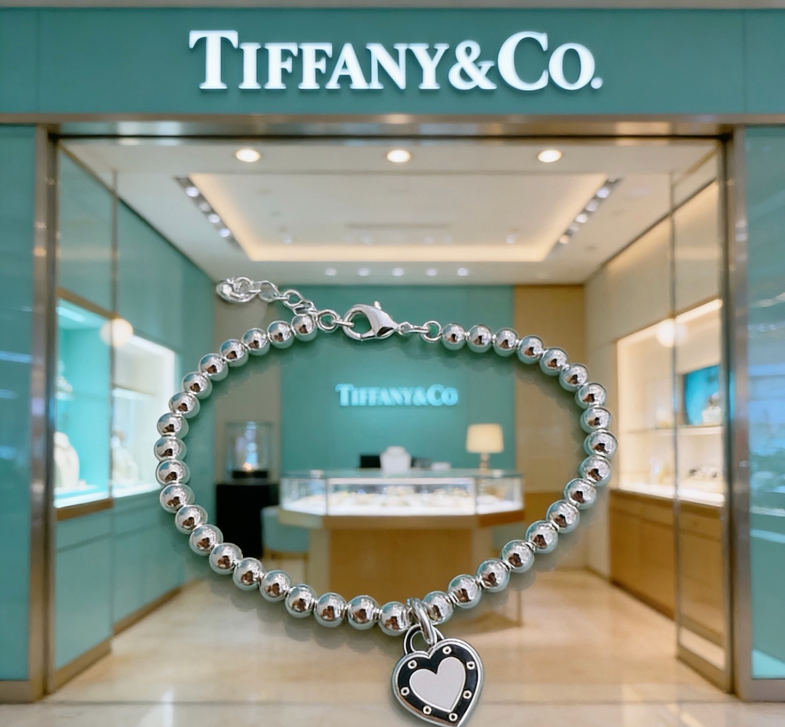 蒂芙尼🩵 TIFFNY&CO. 专柜精工银版本手链   明星同款 复古做旧风 原版复刻 纯手工打造 ～正