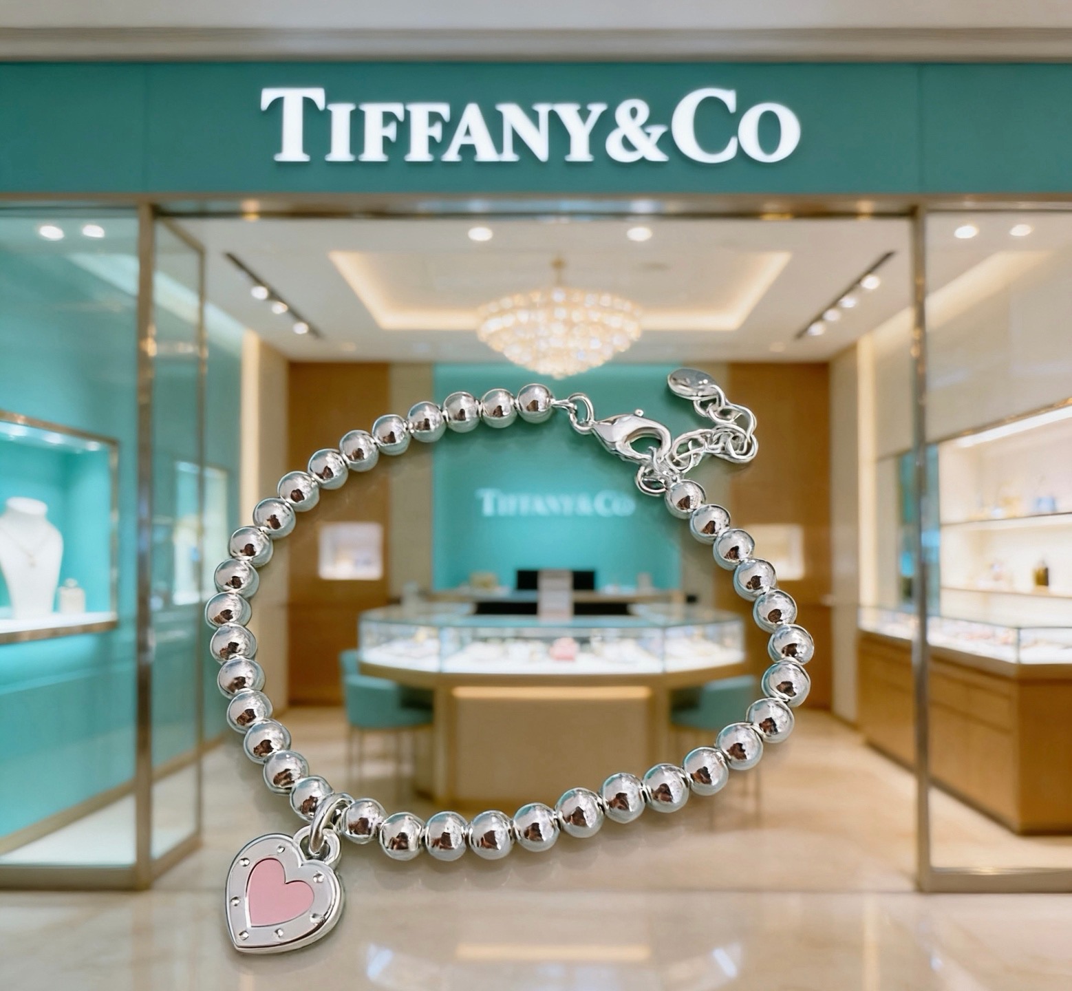 蒂芙尼🩵 TIFFNY&CO. 专柜精工银版本手链   明星同款 复古做旧风 原版复刻 纯手工打造 ～正